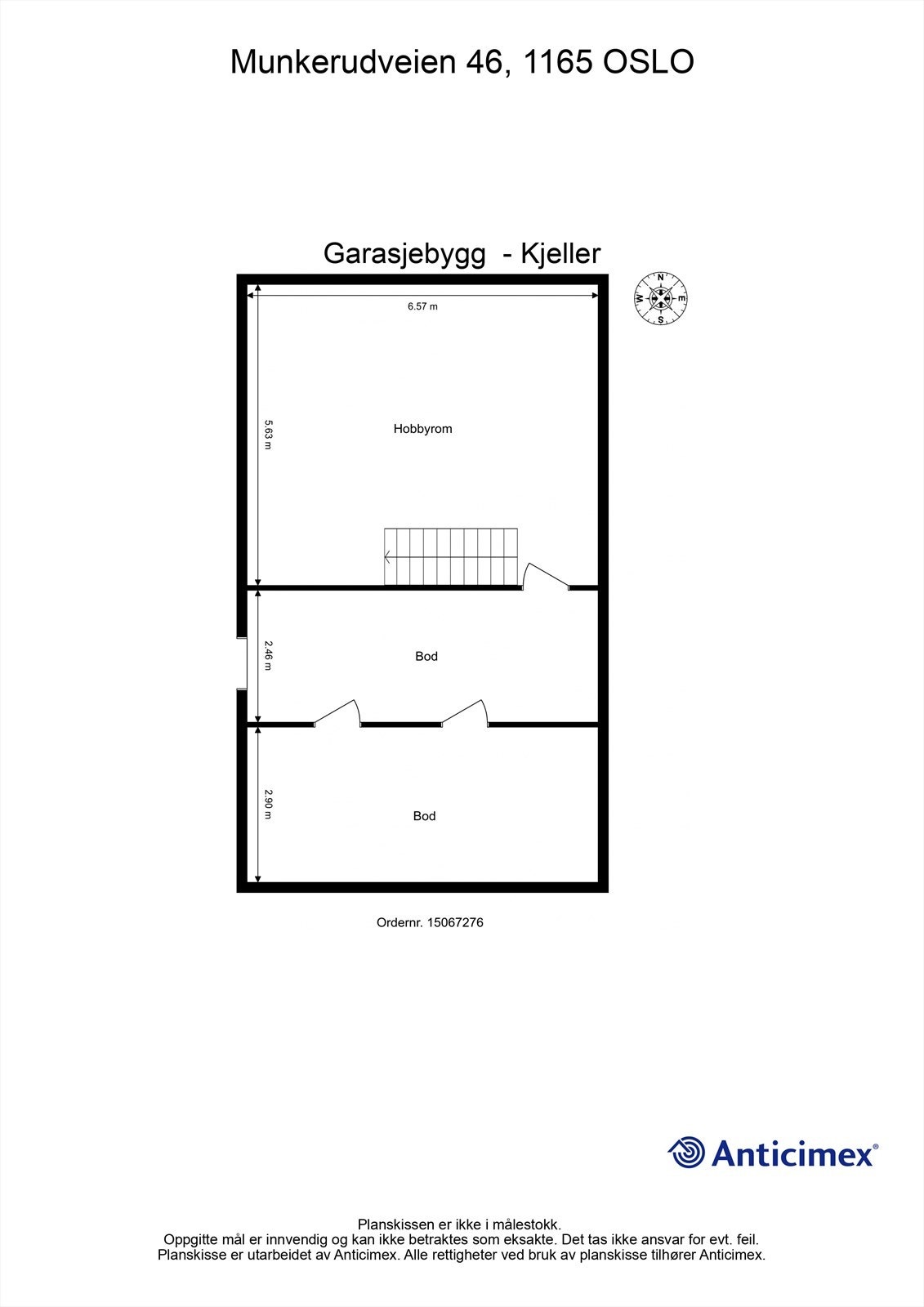 Plantegning garasje - Kjeller Galleribilde