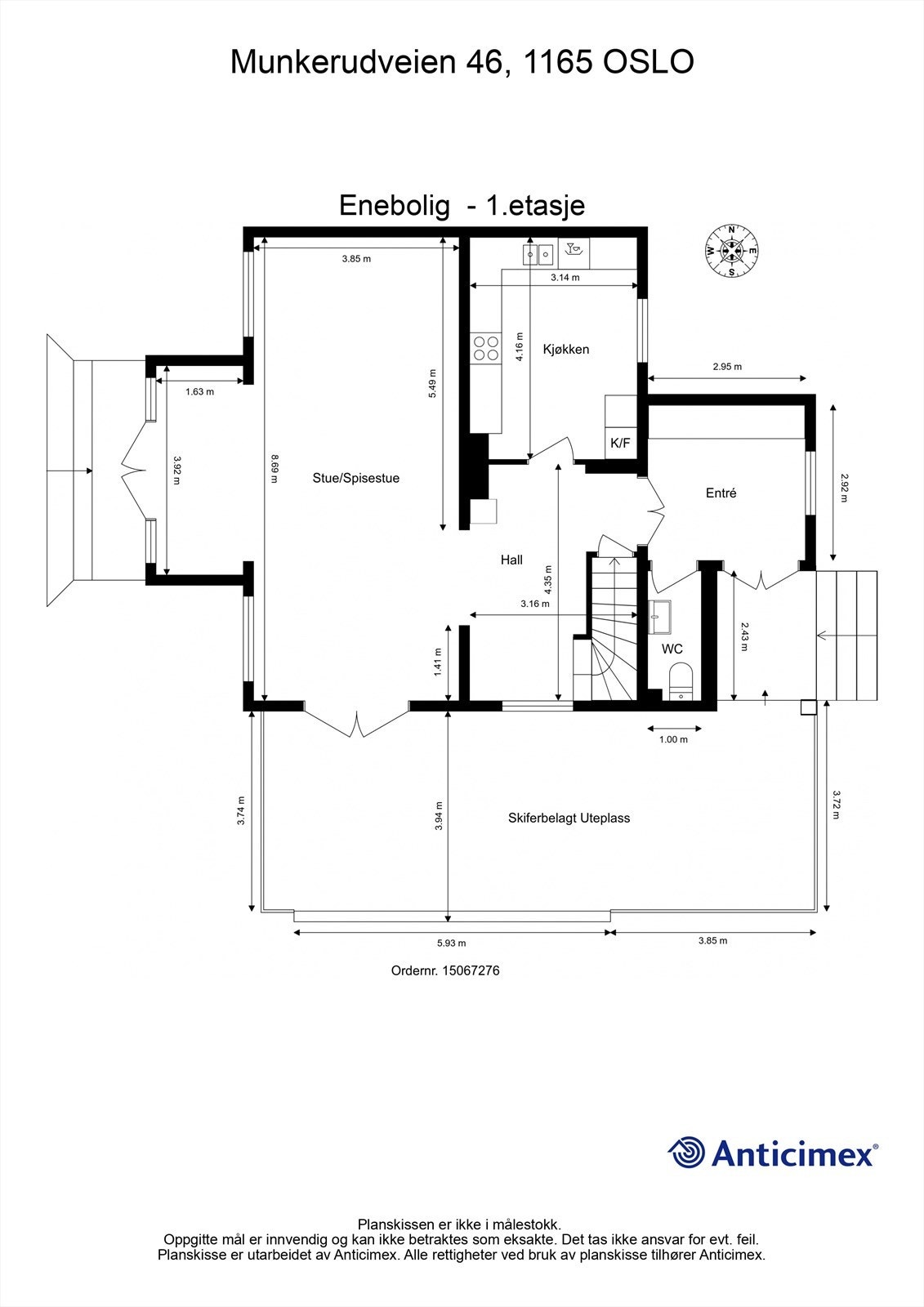 Plantegning - 1. etasje Galleribilde