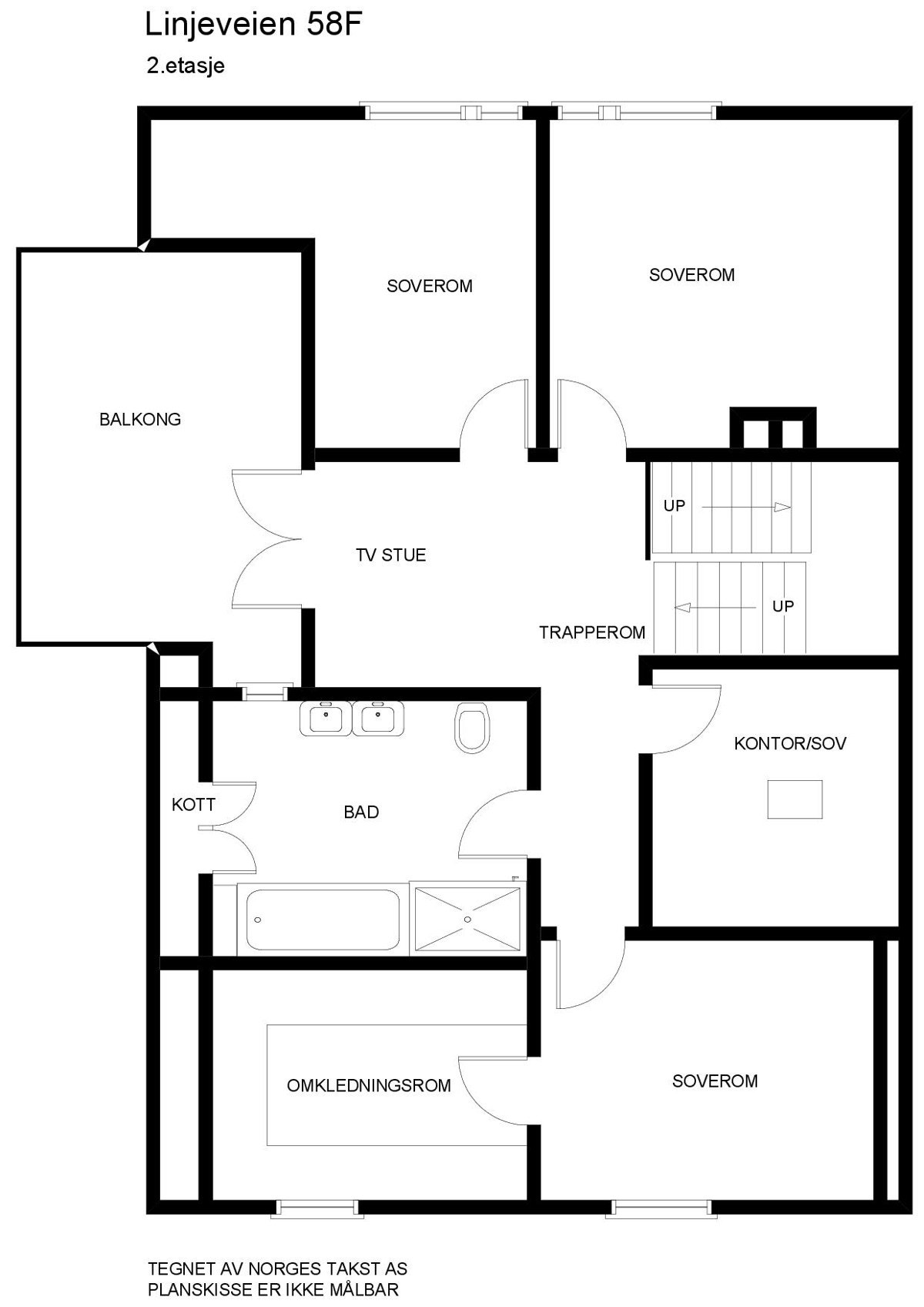 Plantegning 2. etasje Galleribilde