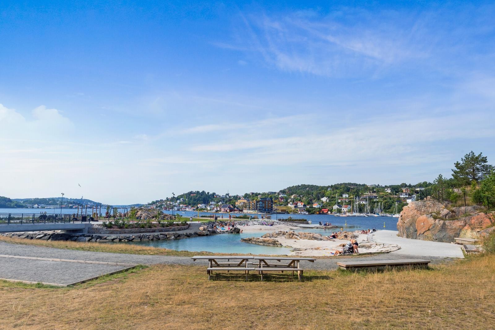 Populære Løkholmen ligger like ved, og er et yndet sted for sommerlige aktiviteter. Galleribilde