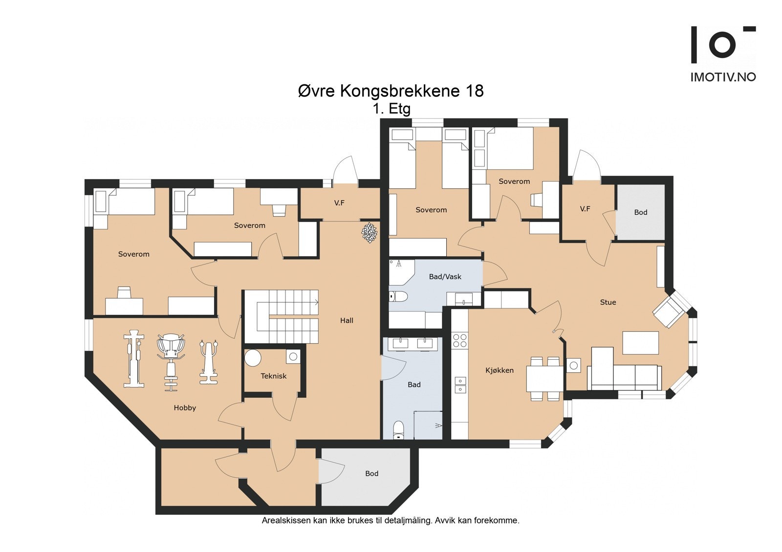 - Plantegning 1. etasje - Galleribilde