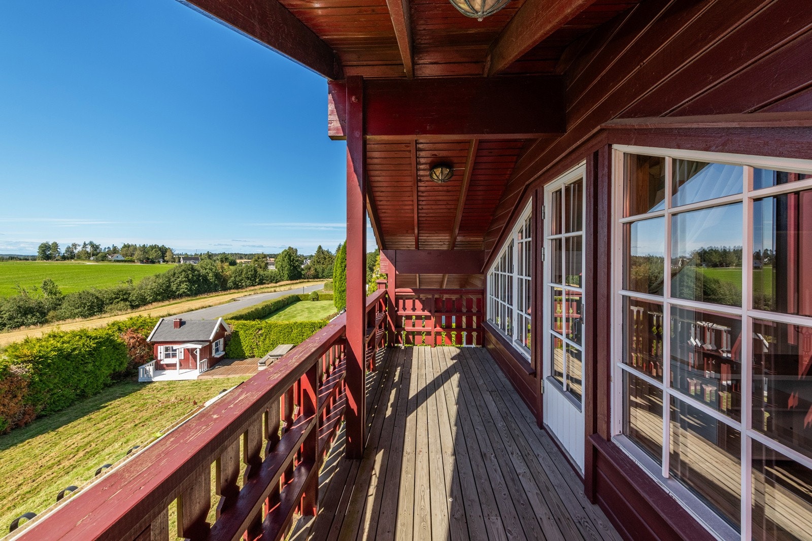 Flott utsikt fra balkongen Galleribilde