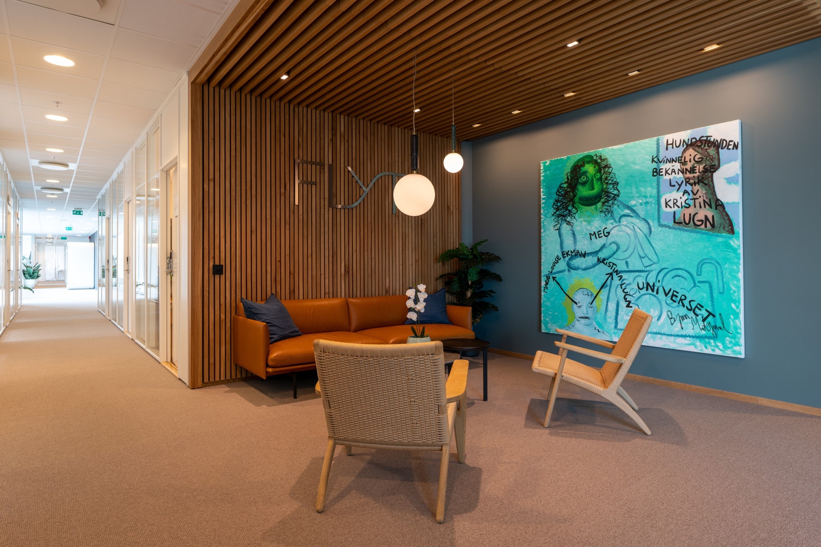 Lounge i kontorhotellet Galleribilde