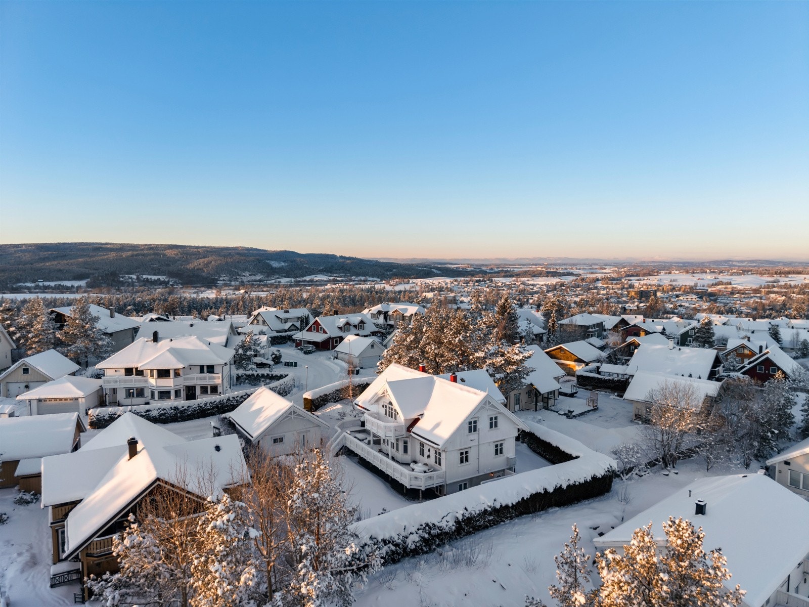 Dronebilde vinter Galleribilde