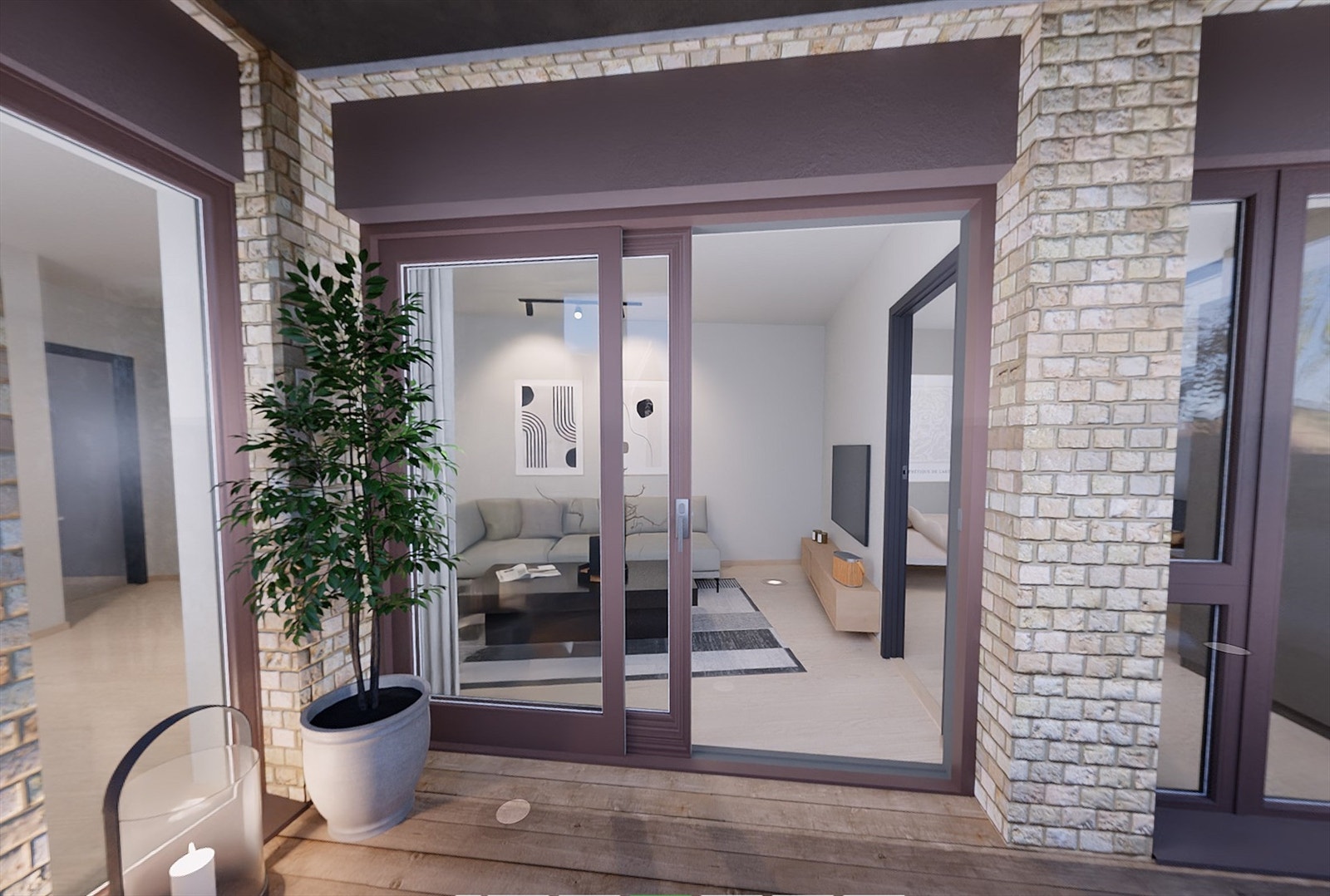 Generell illustrasjon | Leiligheten får en romslig balkong på ca. 8 m². Avvik kan forekomme. Galleribilde