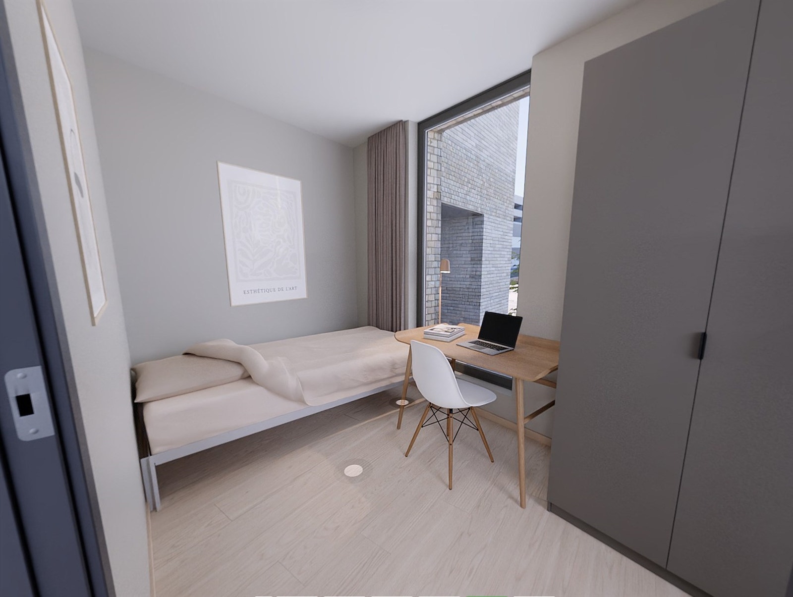 Generell illustrasjon | Soverom 2 er på 7,9 m². Rommet passer også ypperlig som et dedikert kontorrom. Avvik kan forekomme. Galleribilde