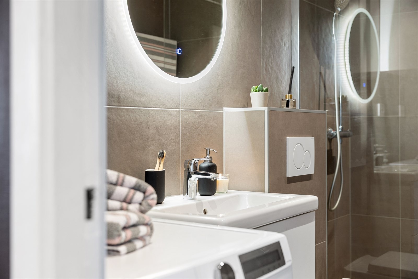 Rommet for velvære har fått tilstandsgrad 0 av takstmann. Galleribilde