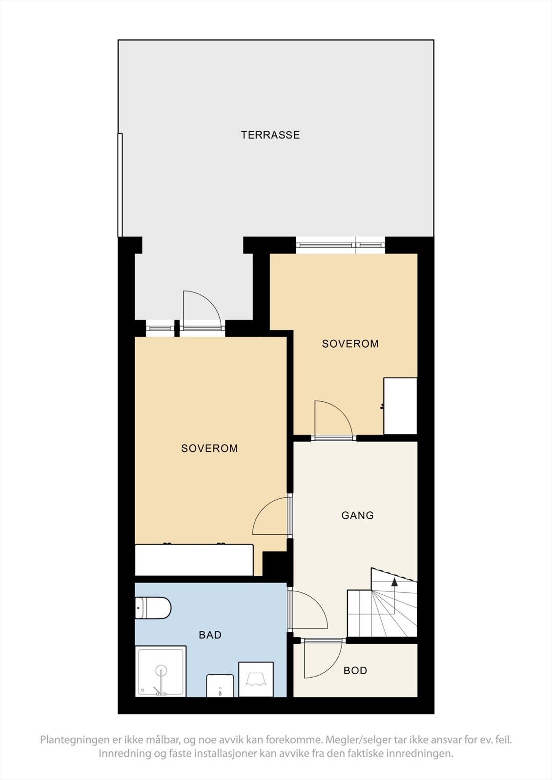 Plantegning underetasje. Galleribilde