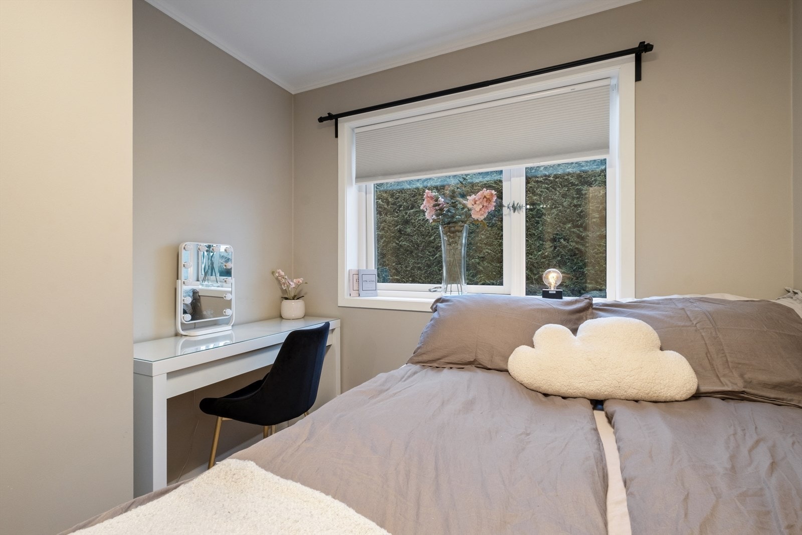 Soverommenes utforming gir god plass til seng, nattbord og annet ønskelig møblement. Galleribilde