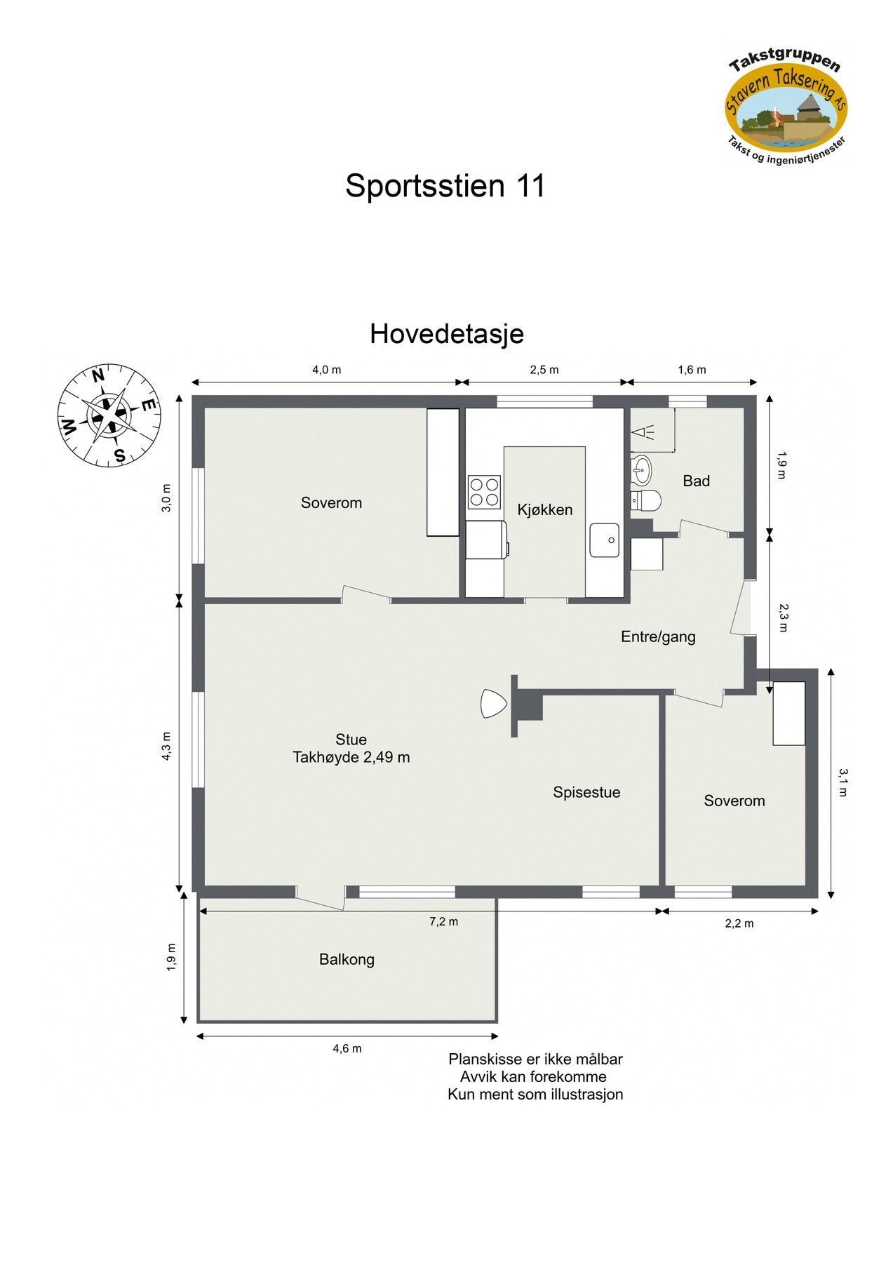 Plantegning Galleribilde