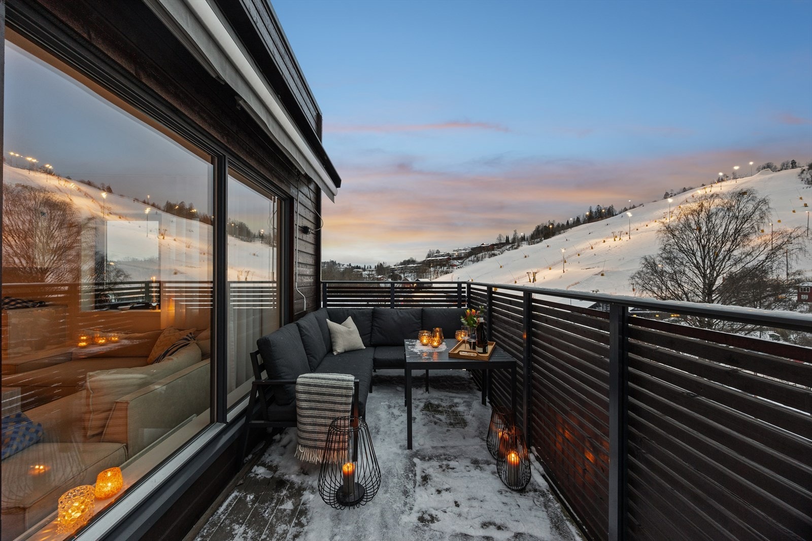 Kirkerudbakken Skisenter ligger like ved leiligheten. Galleribilde