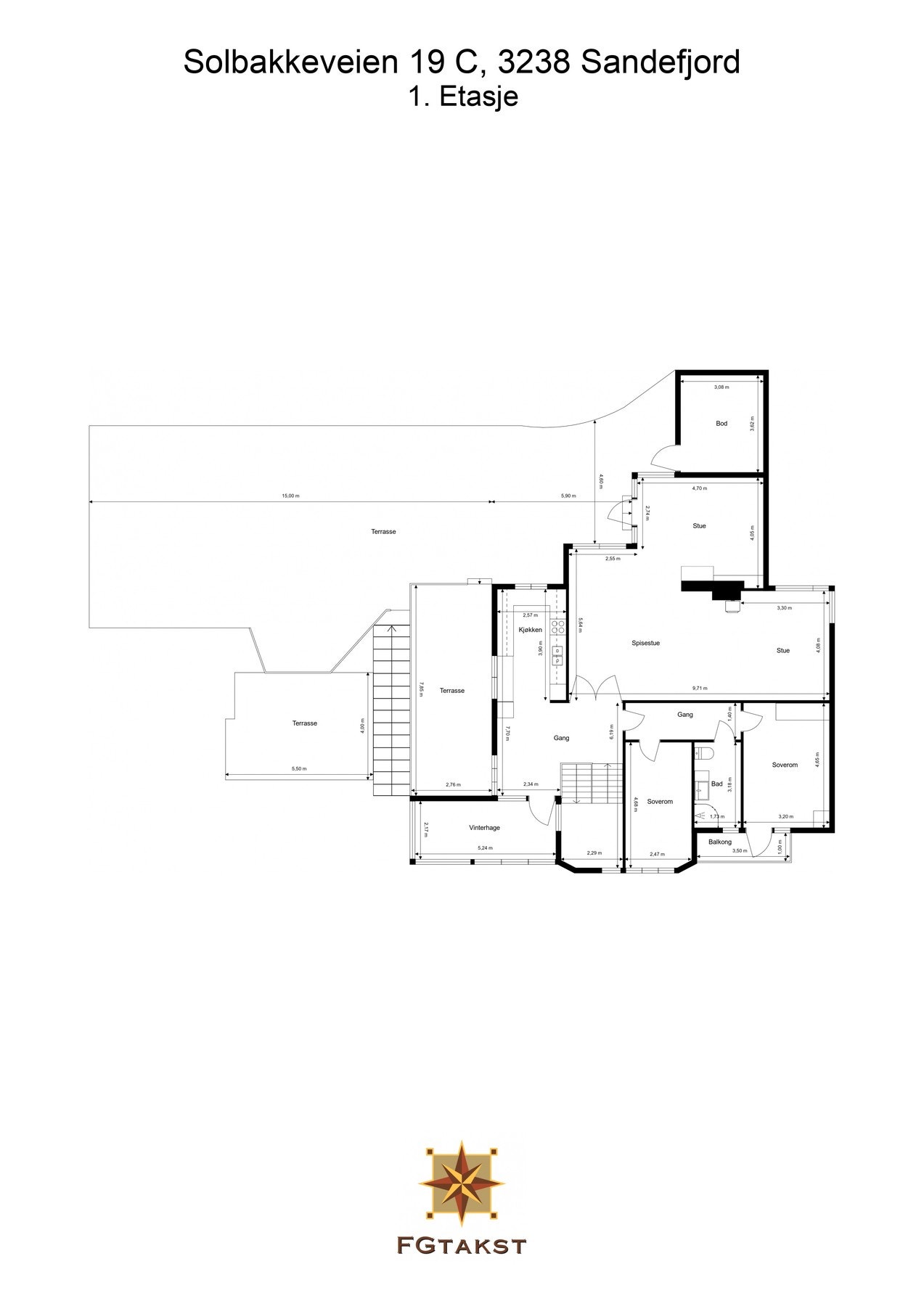 Plantegning 1.etasje Galleribilde