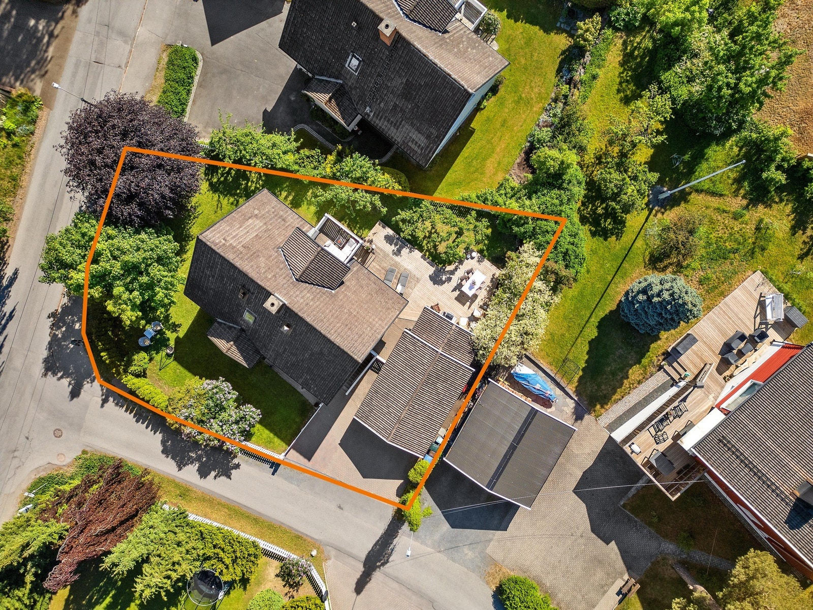 Omtrentlig markering av eiendommen Galleribilde