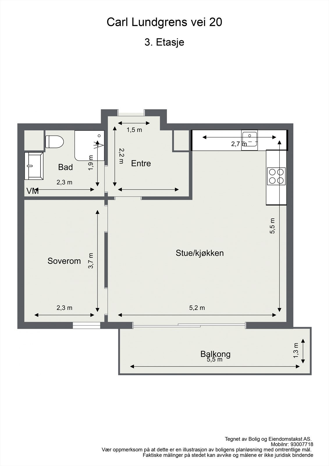 Planskisse Galleribilde