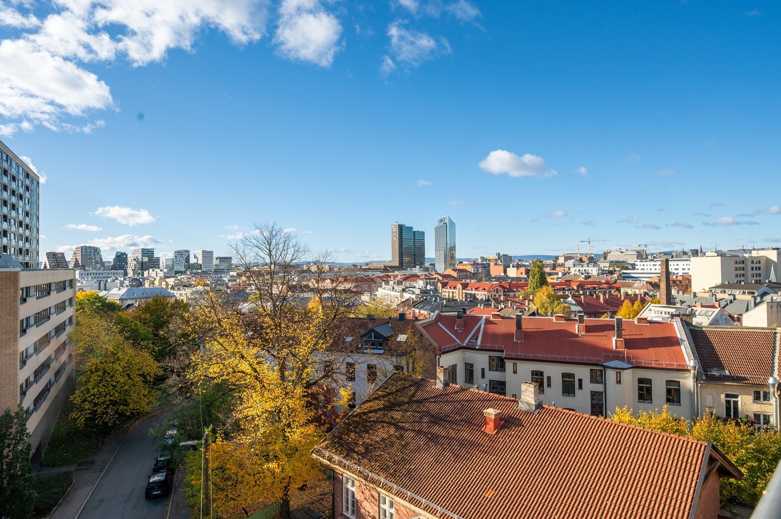 Utsikt fra takterrasse Galleribilde