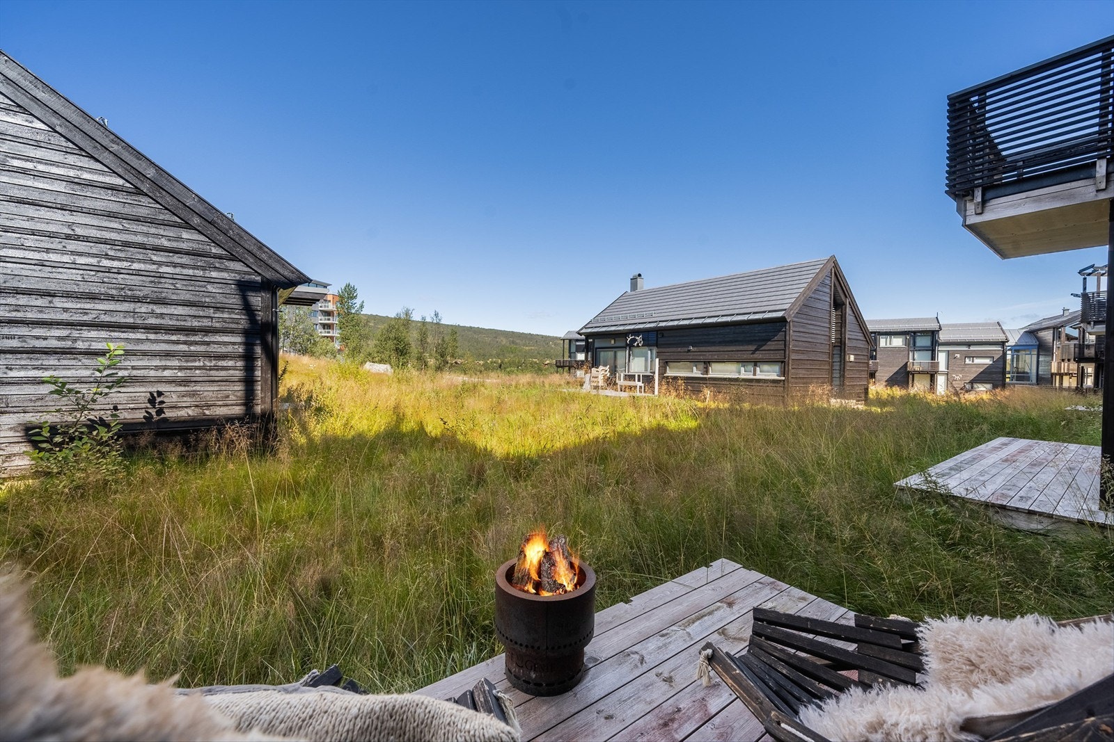 Veranda mot hyggelige og rolige omgivelser i nabolaget Galleribilde