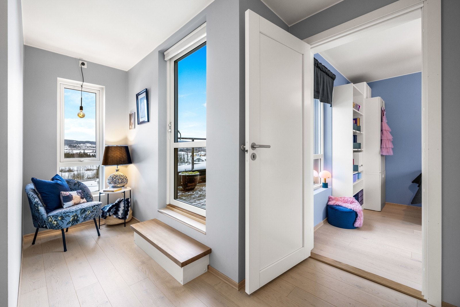 I denne etasjen er det også utgang til takterrassen. Galleribilde