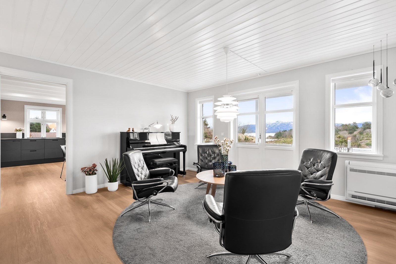 Flott sjøutsikt fra stue Galleribilde