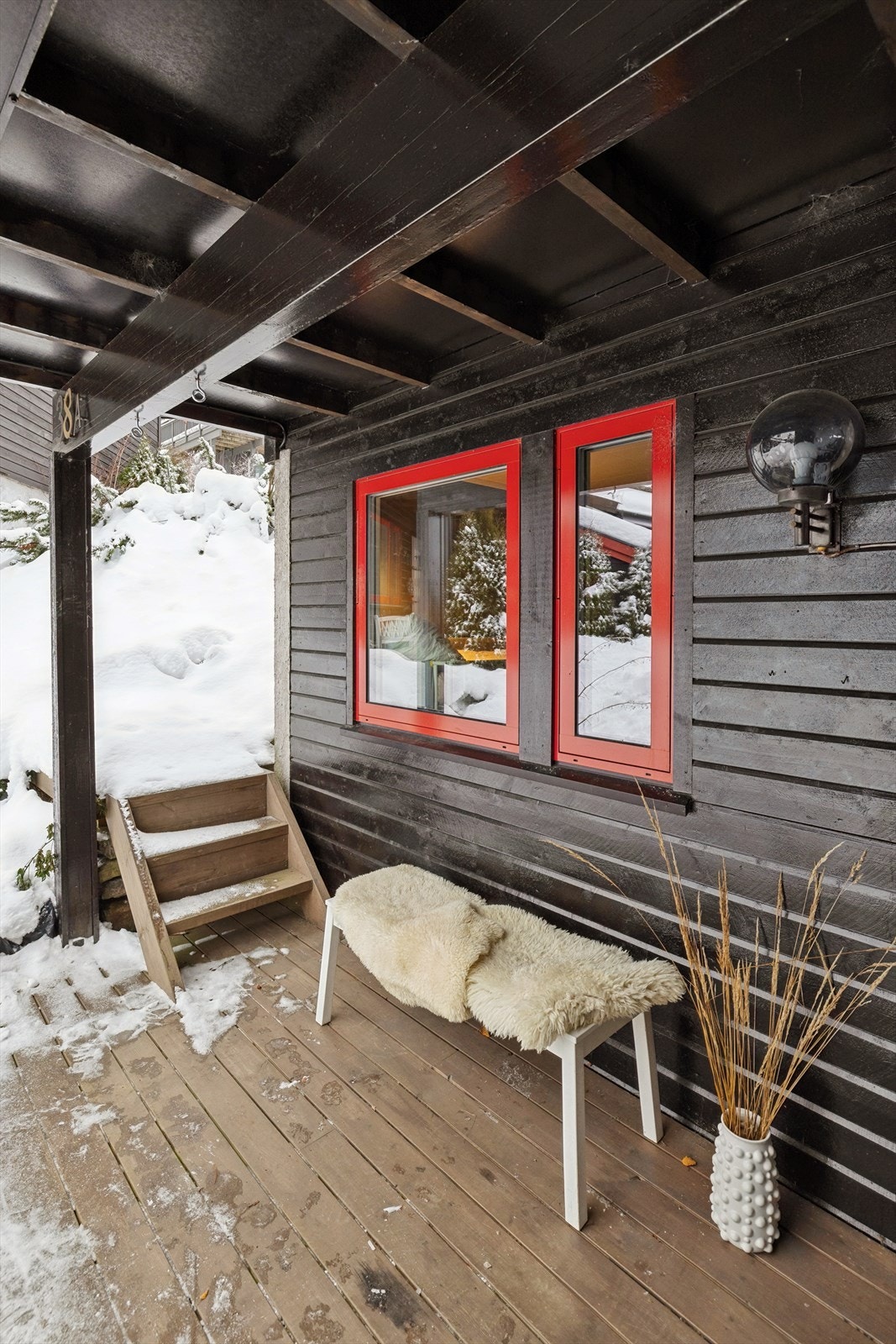 Overbygget inngangsparti. Galleribilde