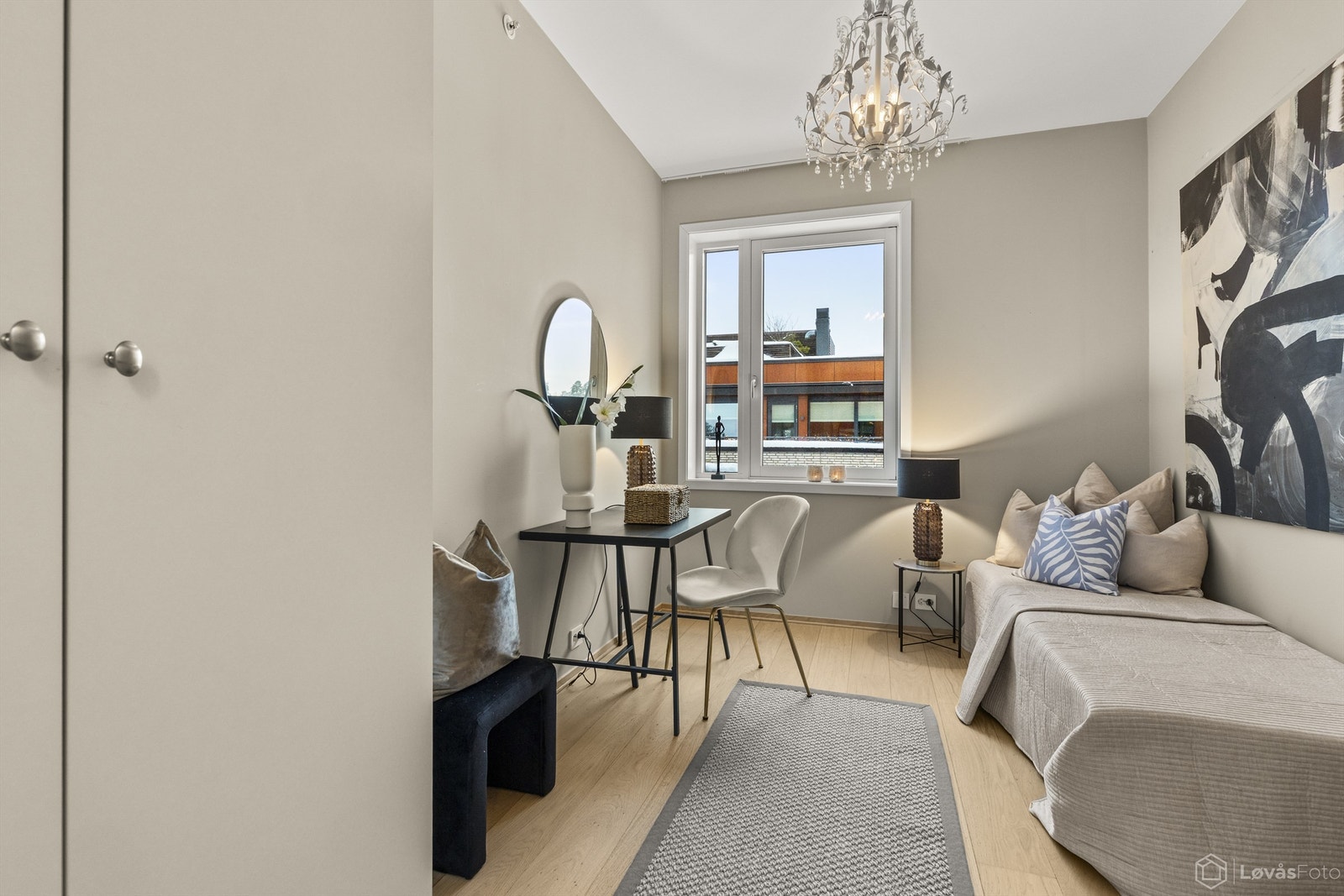 Det tredje soverommet egner seg godt som barnerom, gjesterom eller kontor. Galleribilde