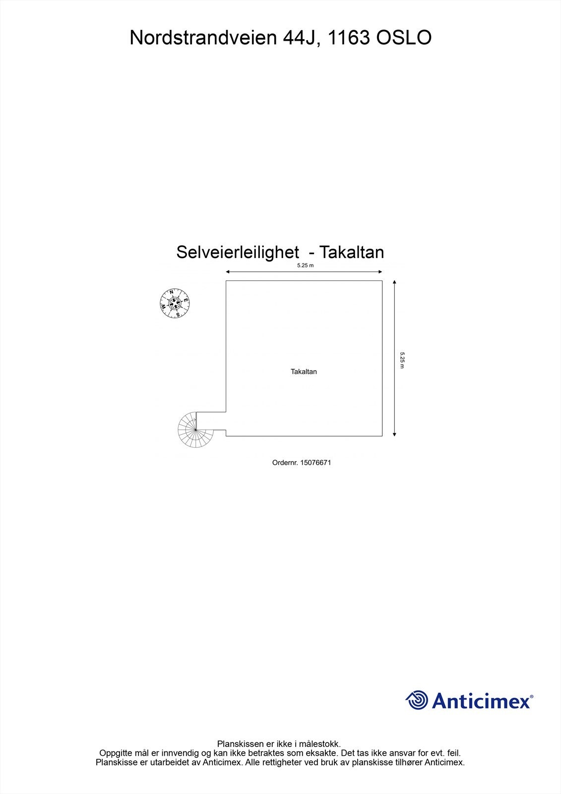 En privat takterrasse på 28 m² gir en usjenert og solrik uteplass. Galleribilde