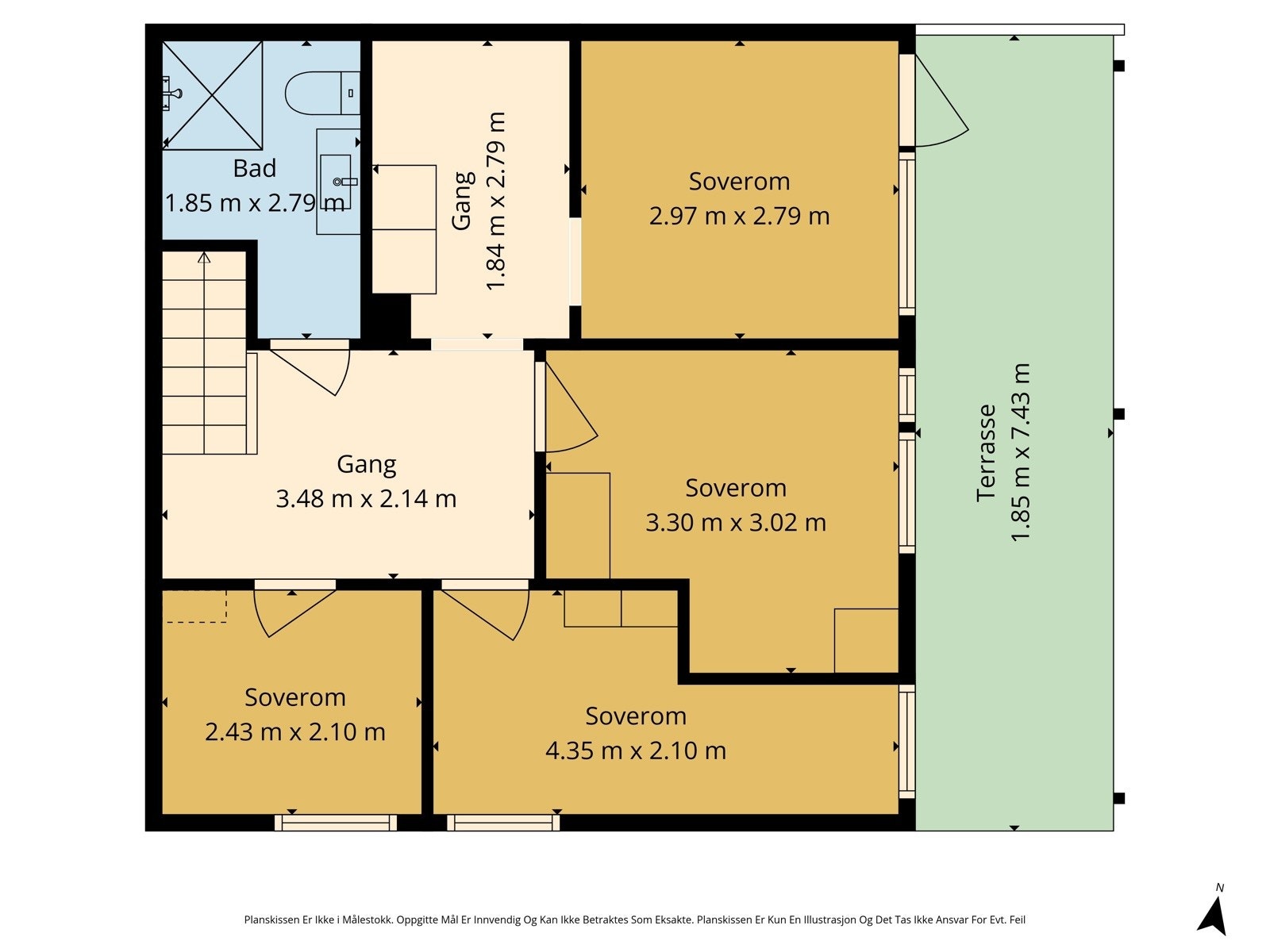 Plantegning u.etg Galleribilde