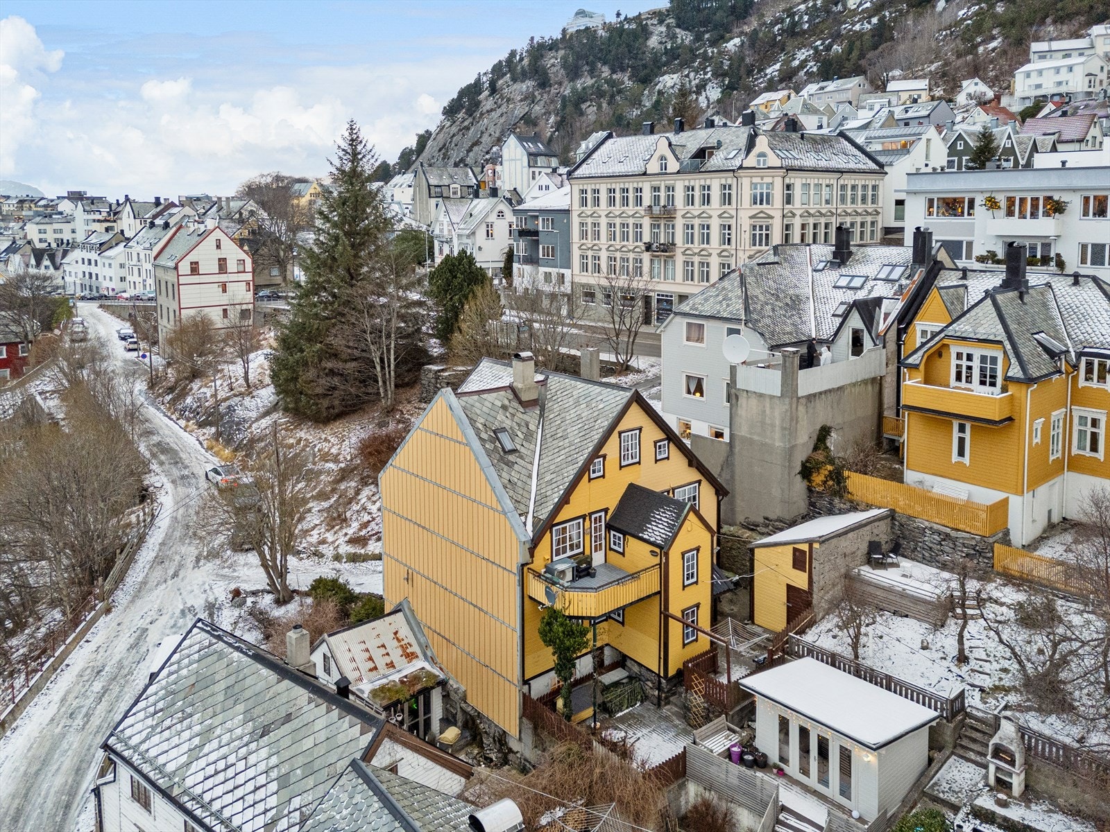 Dronefoto mot nordvest Galleribilde