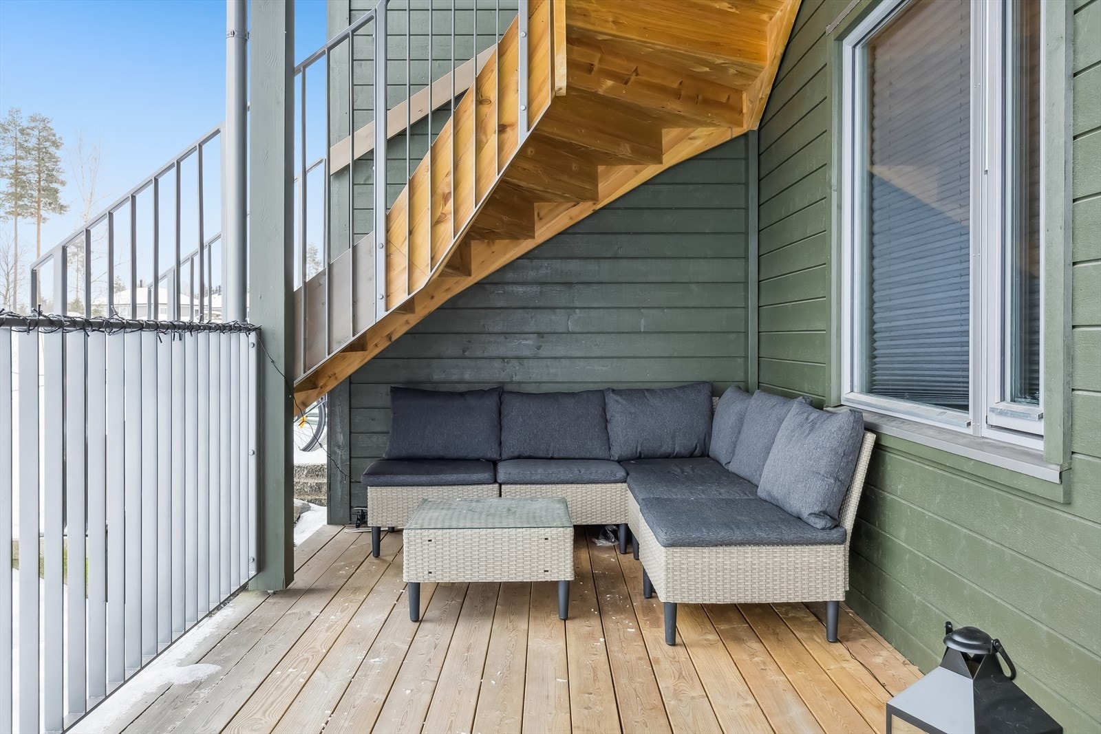 Her er det god plass til utemøbler. Galleribilde