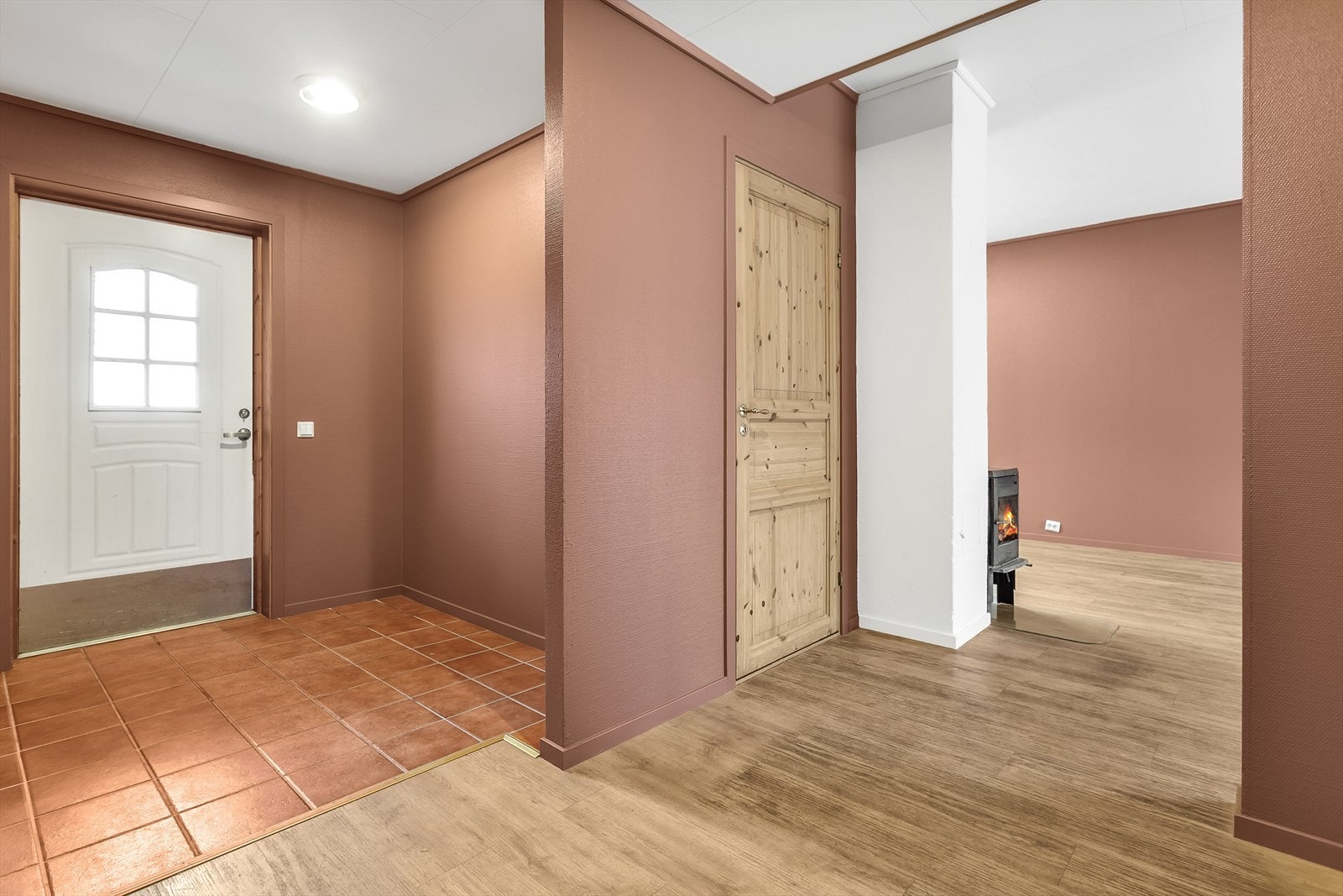 Leiligheten er på 72 kvm, og består av entre, stue/kjøkken, bad, bod og to soverom Galleribilde