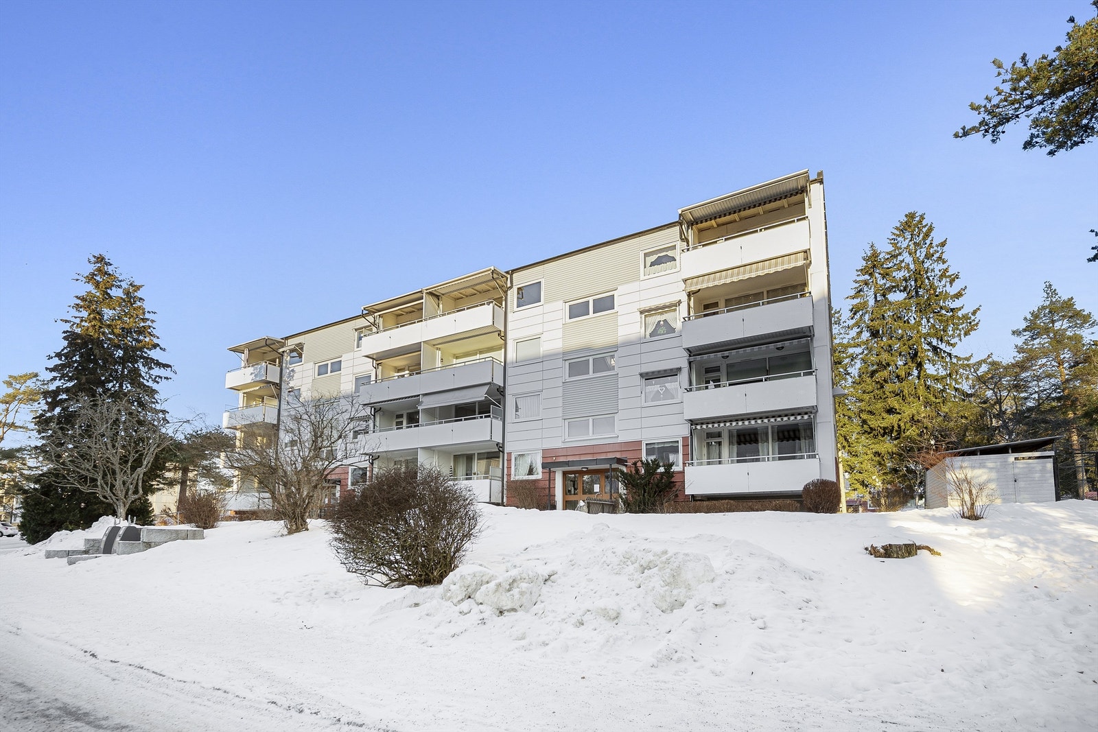 Blokkens fasade fra sørvest. Galleribilde