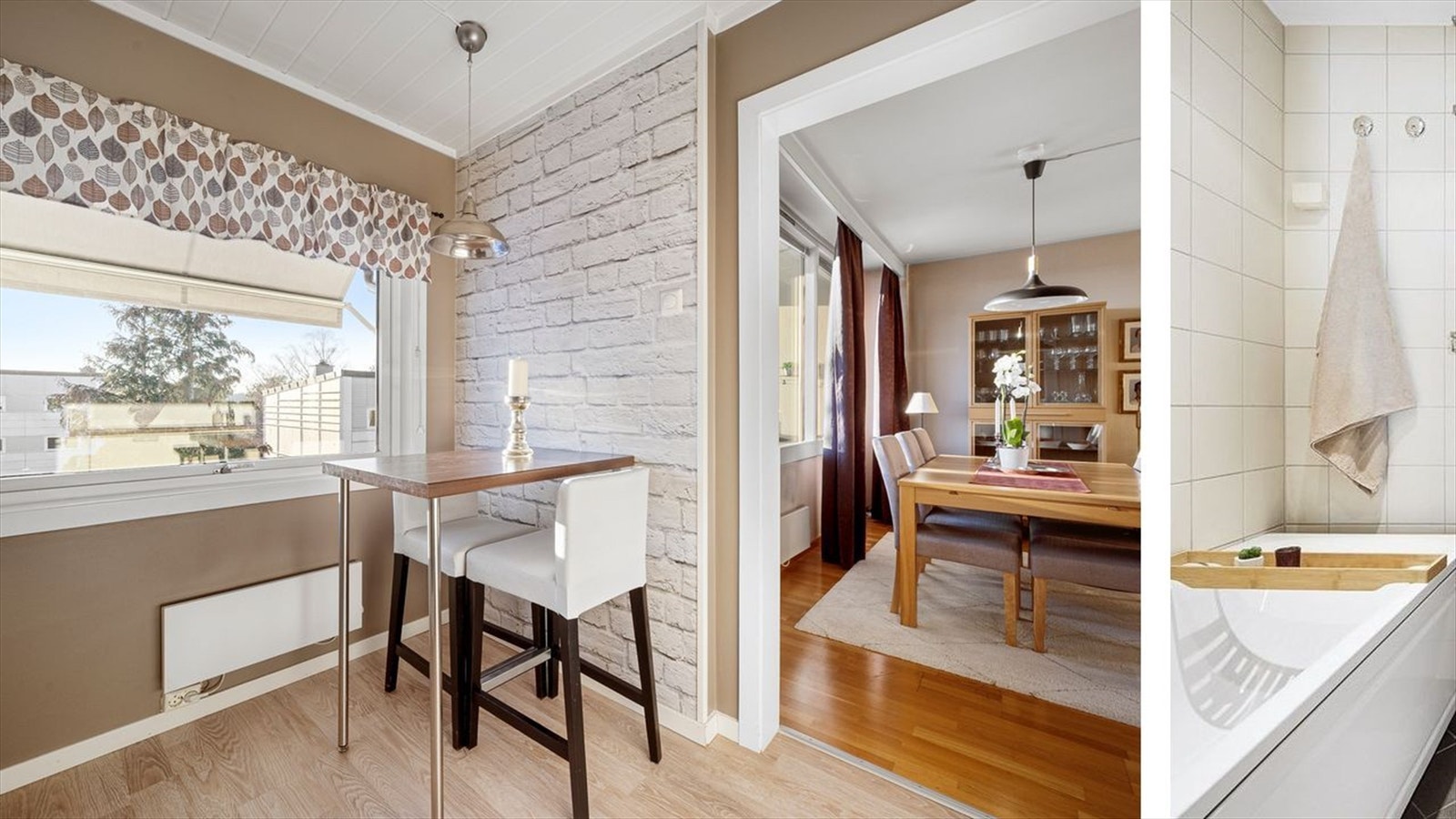 Det er også plass til et mindre kjøkkenbord - perfekt til frokost eller en kaffekopp. Galleribilde