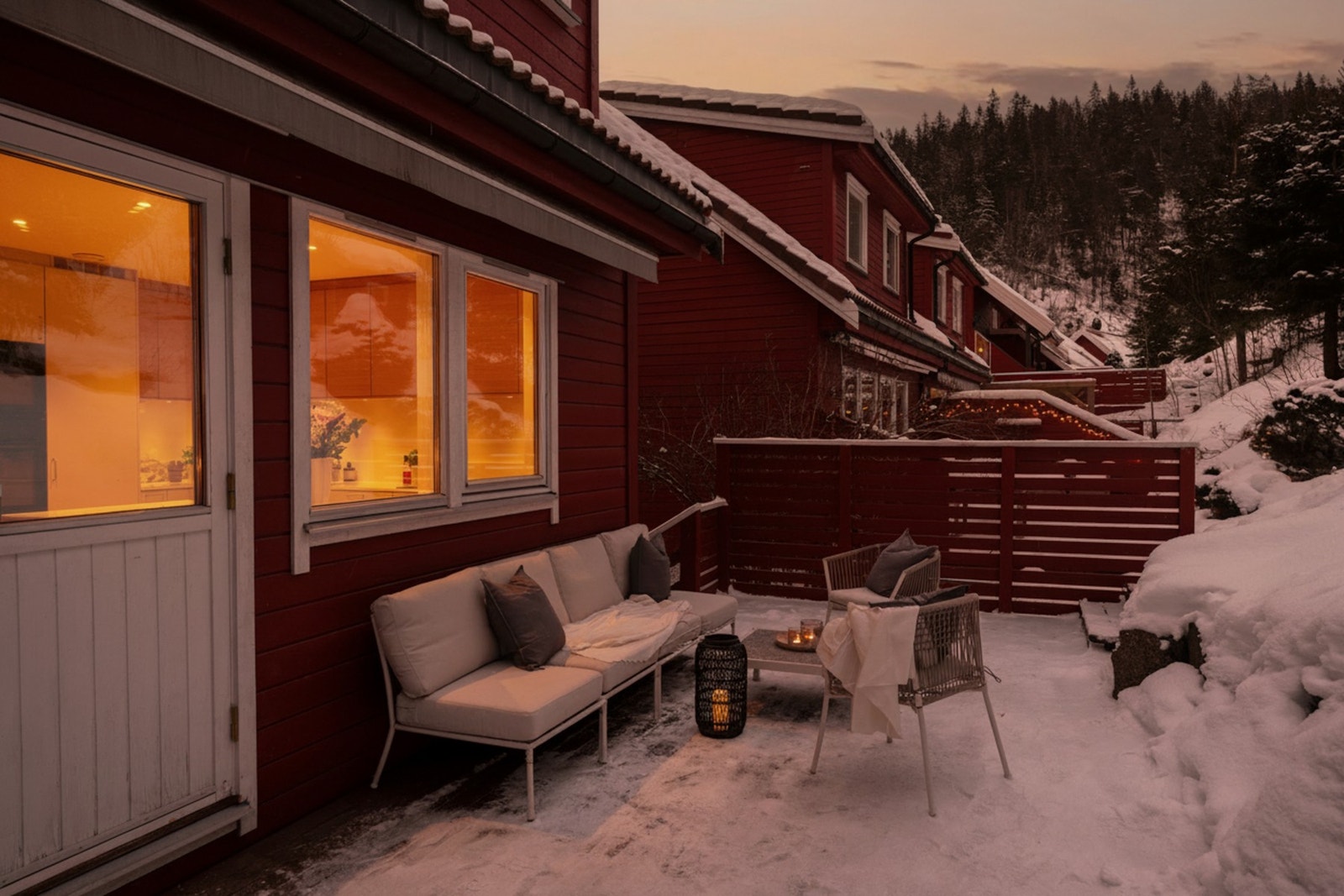 Hyggelig uteplass. Galleribilde