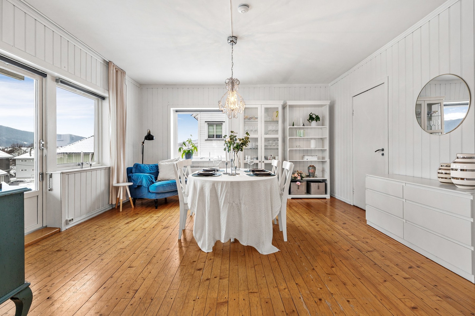 Rommet har gode møbleringsmuligheter og kan enkelt innredes i flere soner Galleribilde