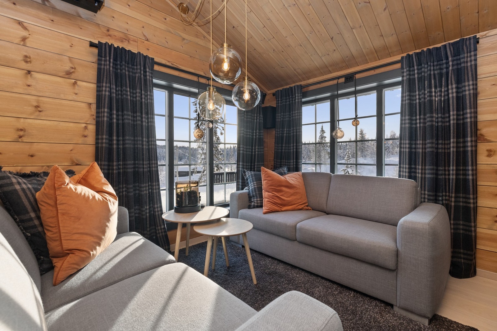 Store vindusflater slipper inn den flotte utsikten samt rikelig med naturlig lys Galleribilde