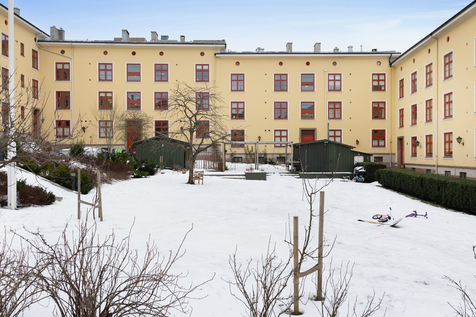 Borettslaget Søndre Åsen Kvartal I består av 102 boligenheter. Galleribilde