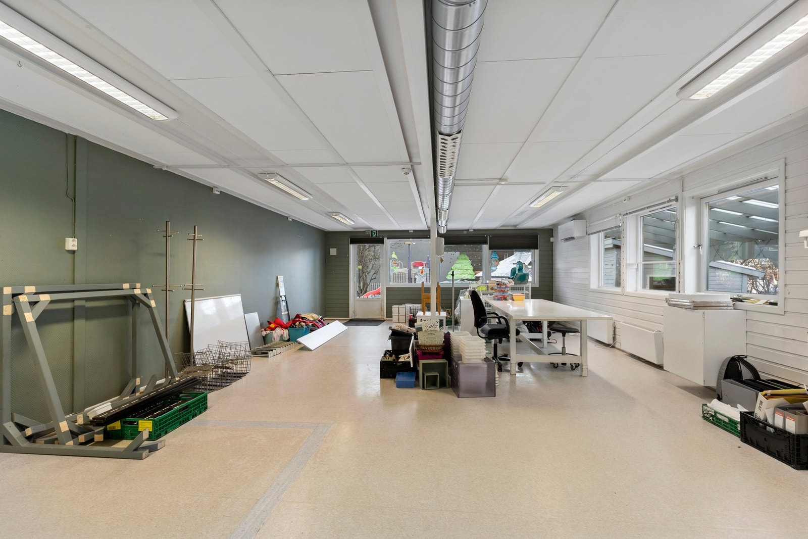 Godkjent bruk av bebyggelse p.d.d er til bolig/barnehage. Galleribilde