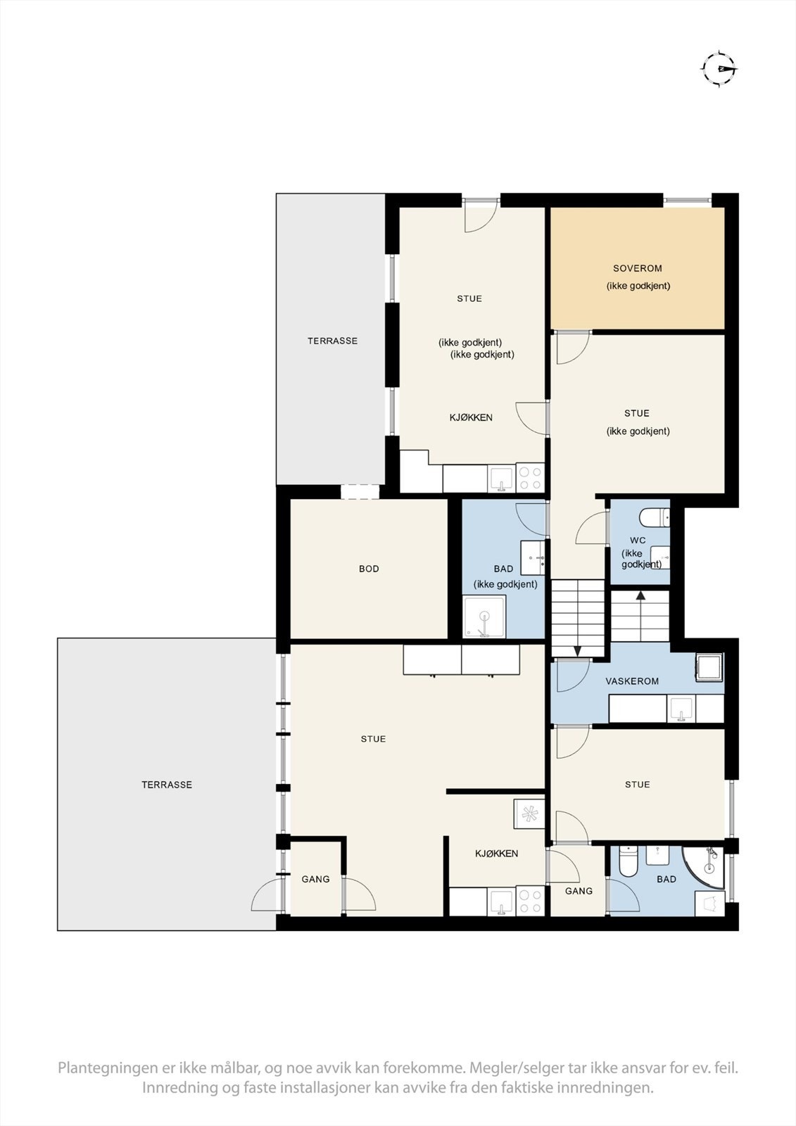 Plantegning kjeller. Galleribilde