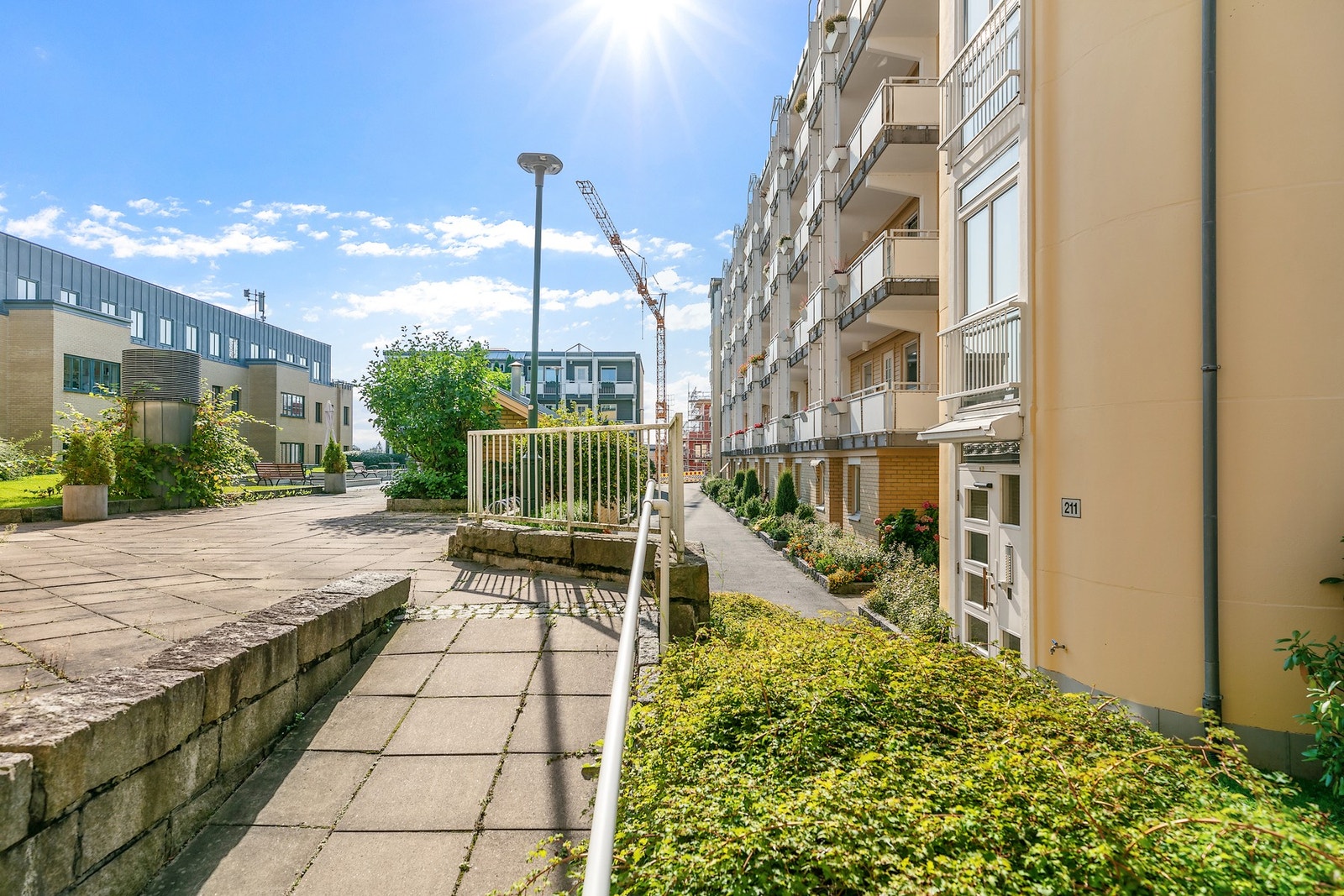 Fint opparbeidet uteområde Galleribilde