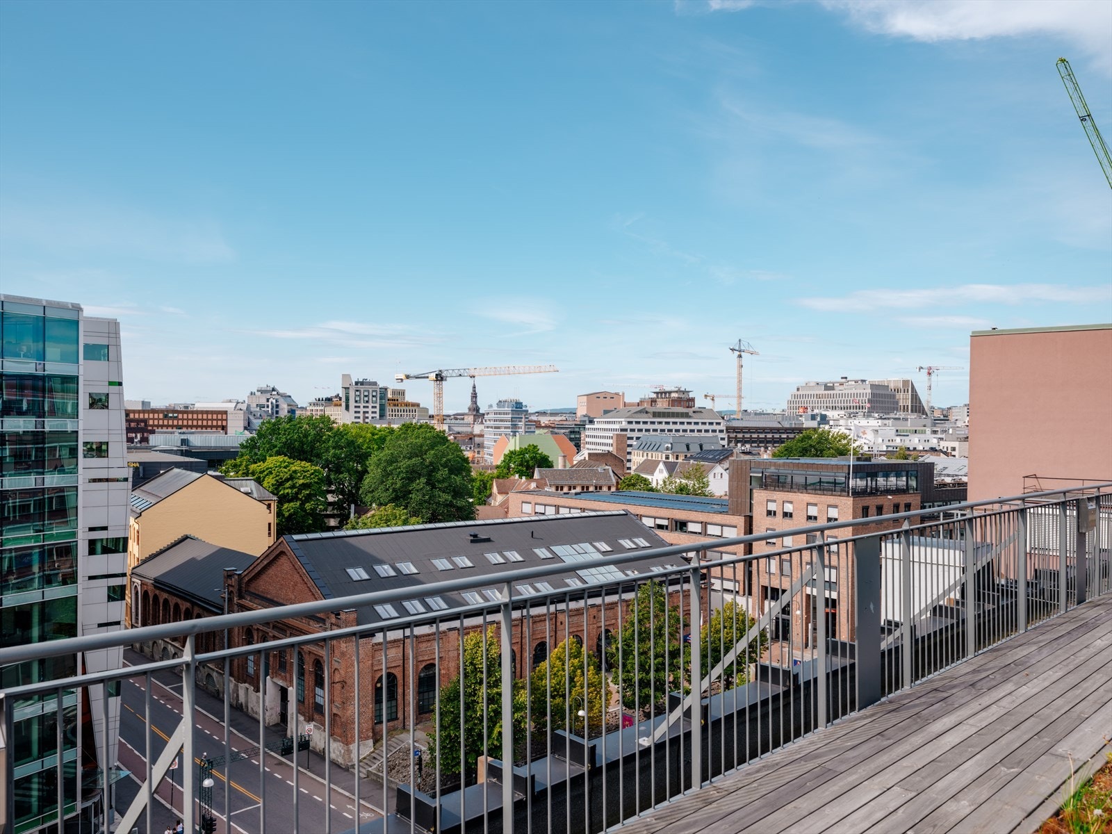 360 graders utsikt utover byen. Galleribilde