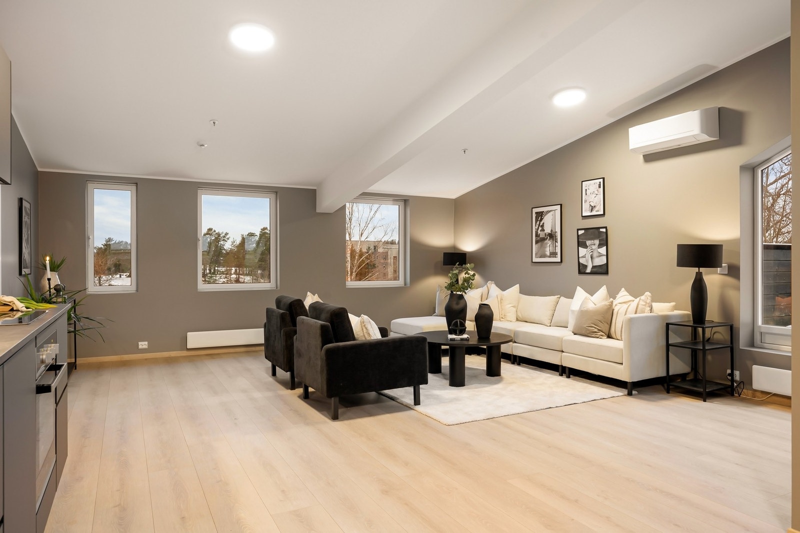 Stor og lys stue Galleribilde