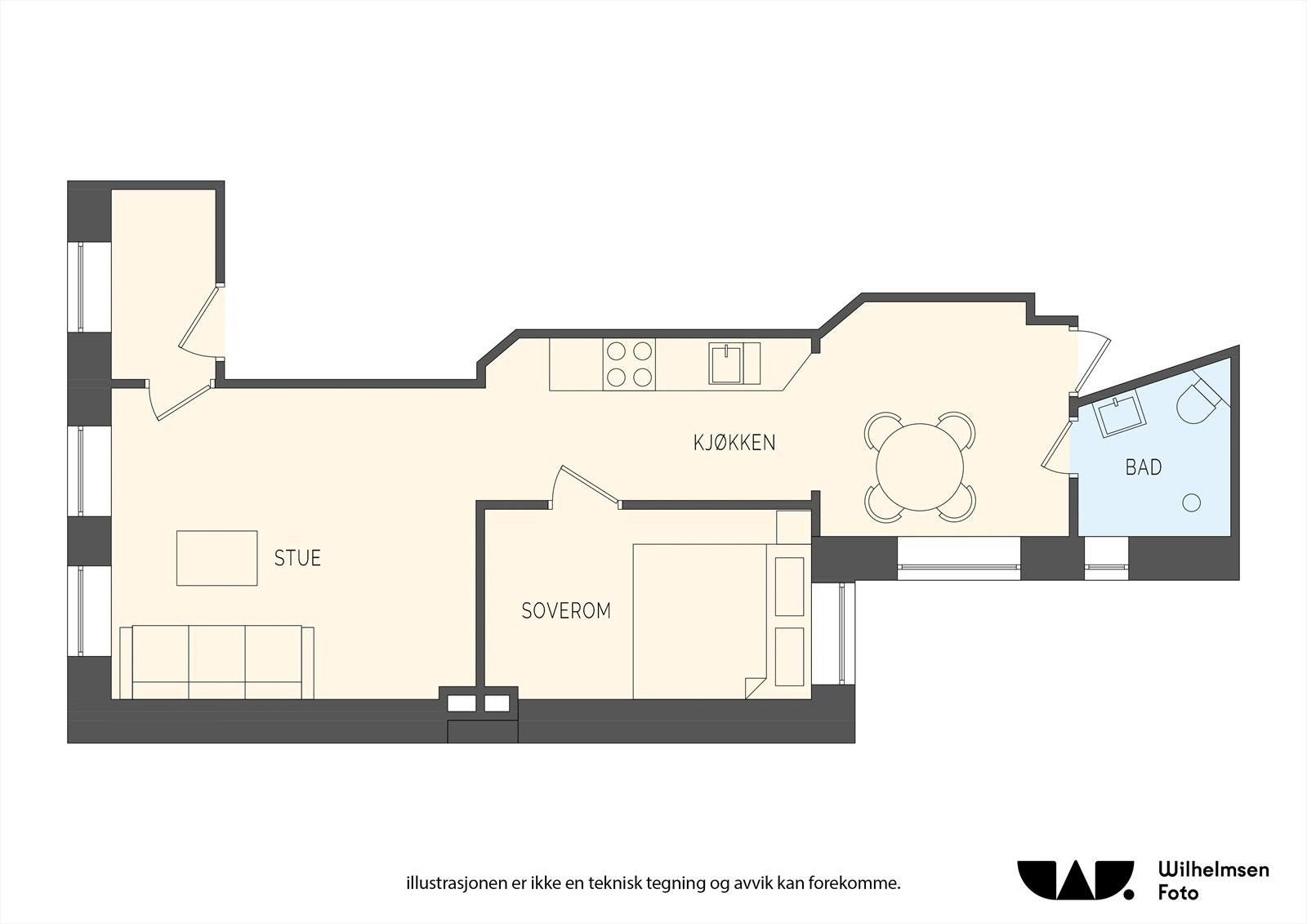 Plantegning. Galleribilde