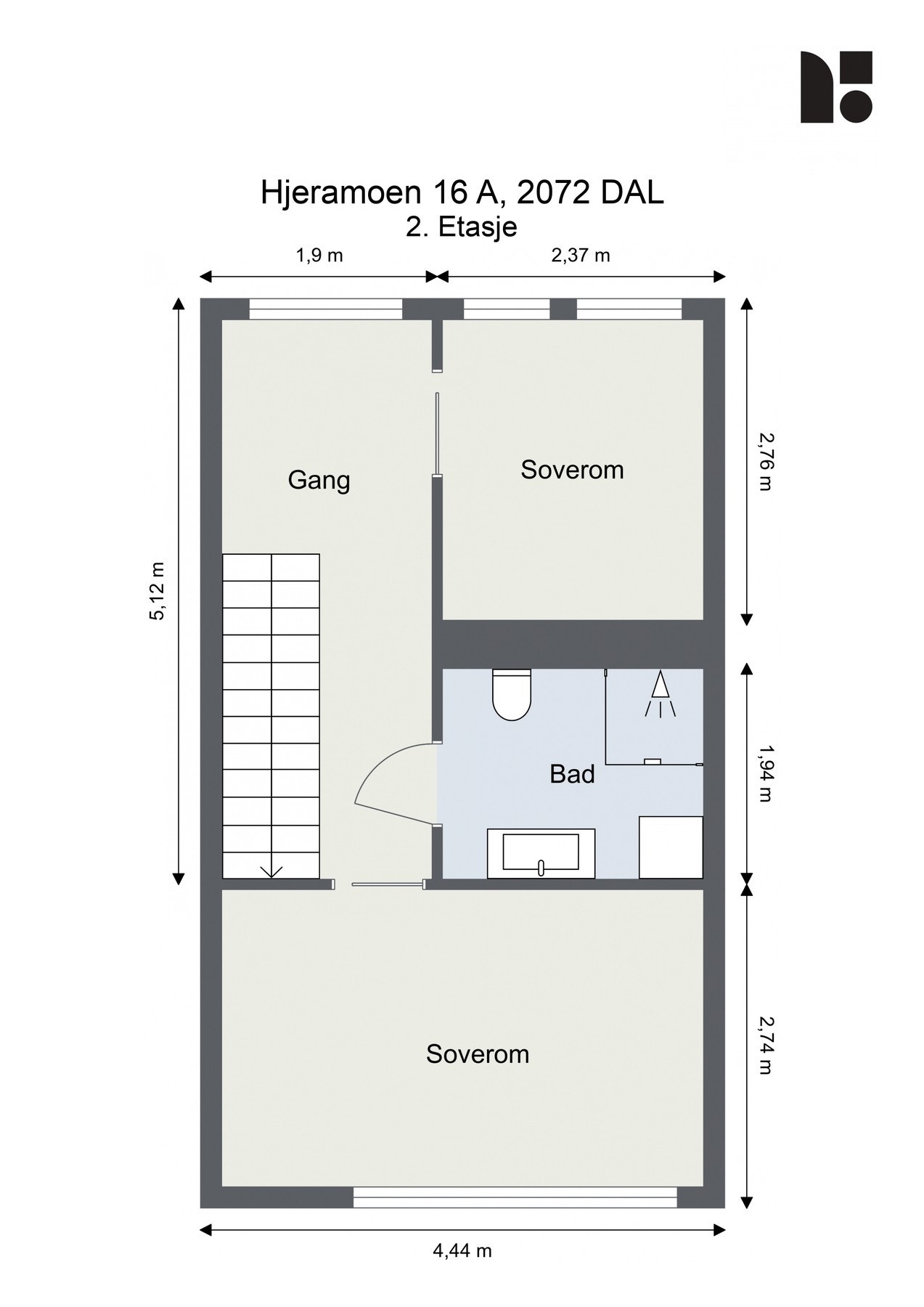 Plantegning - 2. etasje Galleribilde