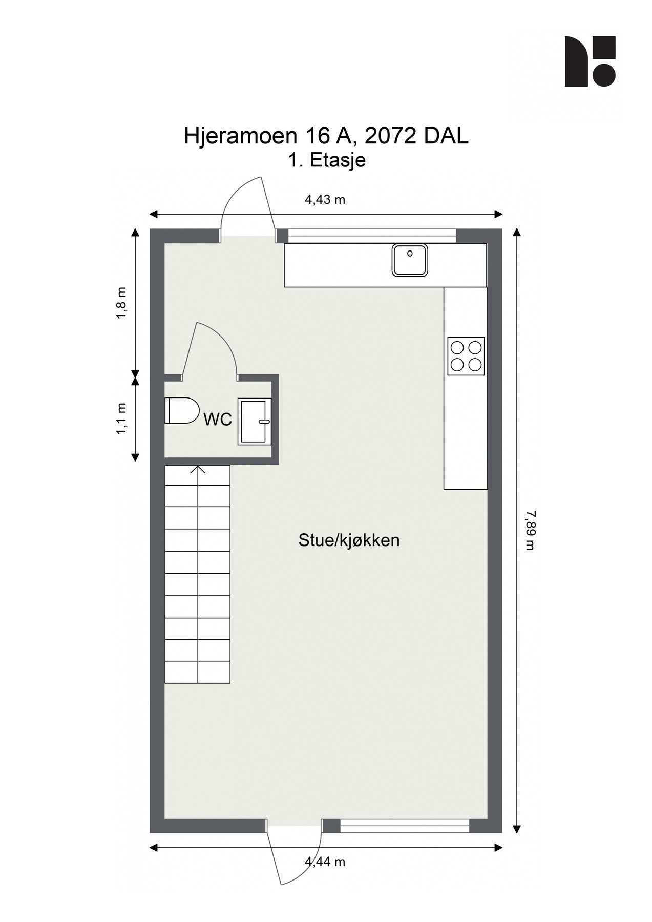Plantegning - 1. etasje Galleribilde