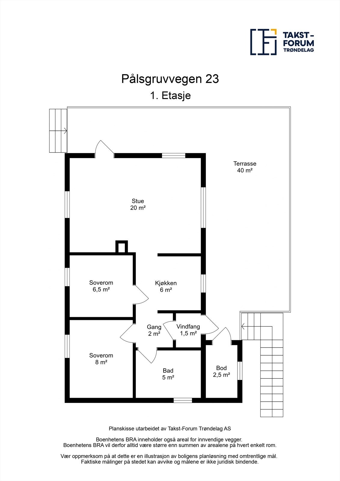 Planskisse 1. etasje. Galleribilde