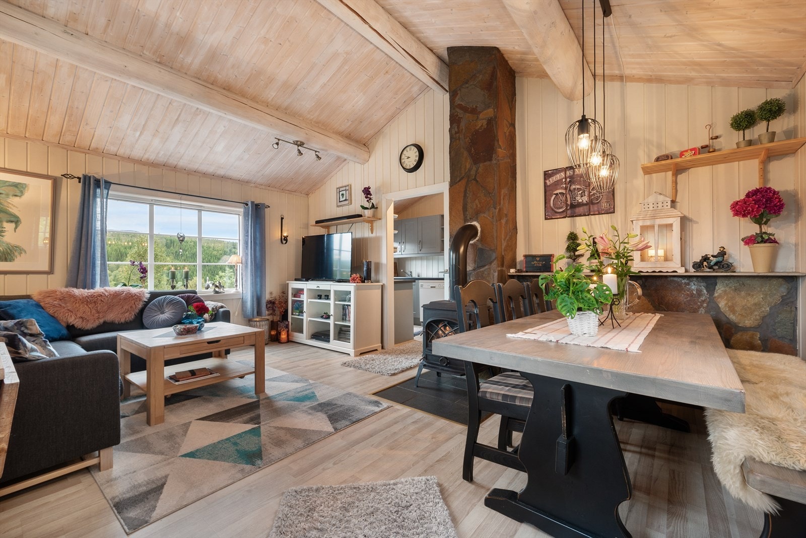 Flott utsikt fra stua. Galleribilde