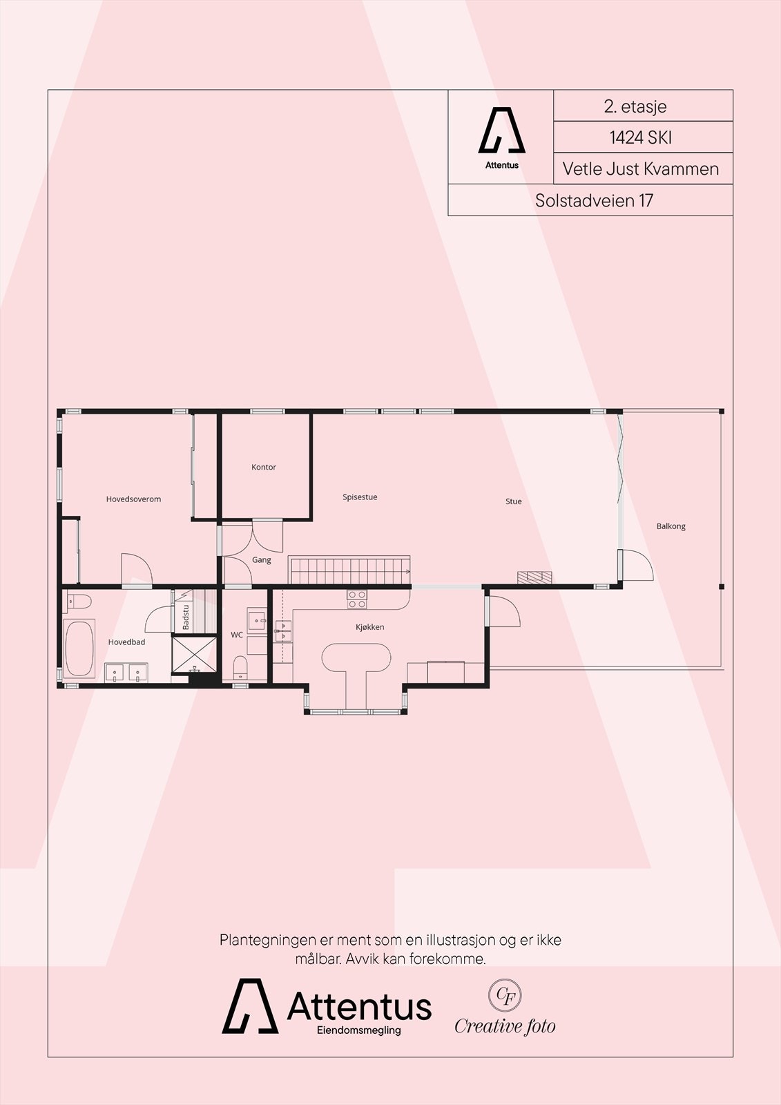 Planløsning 2. etasje Galleribilde