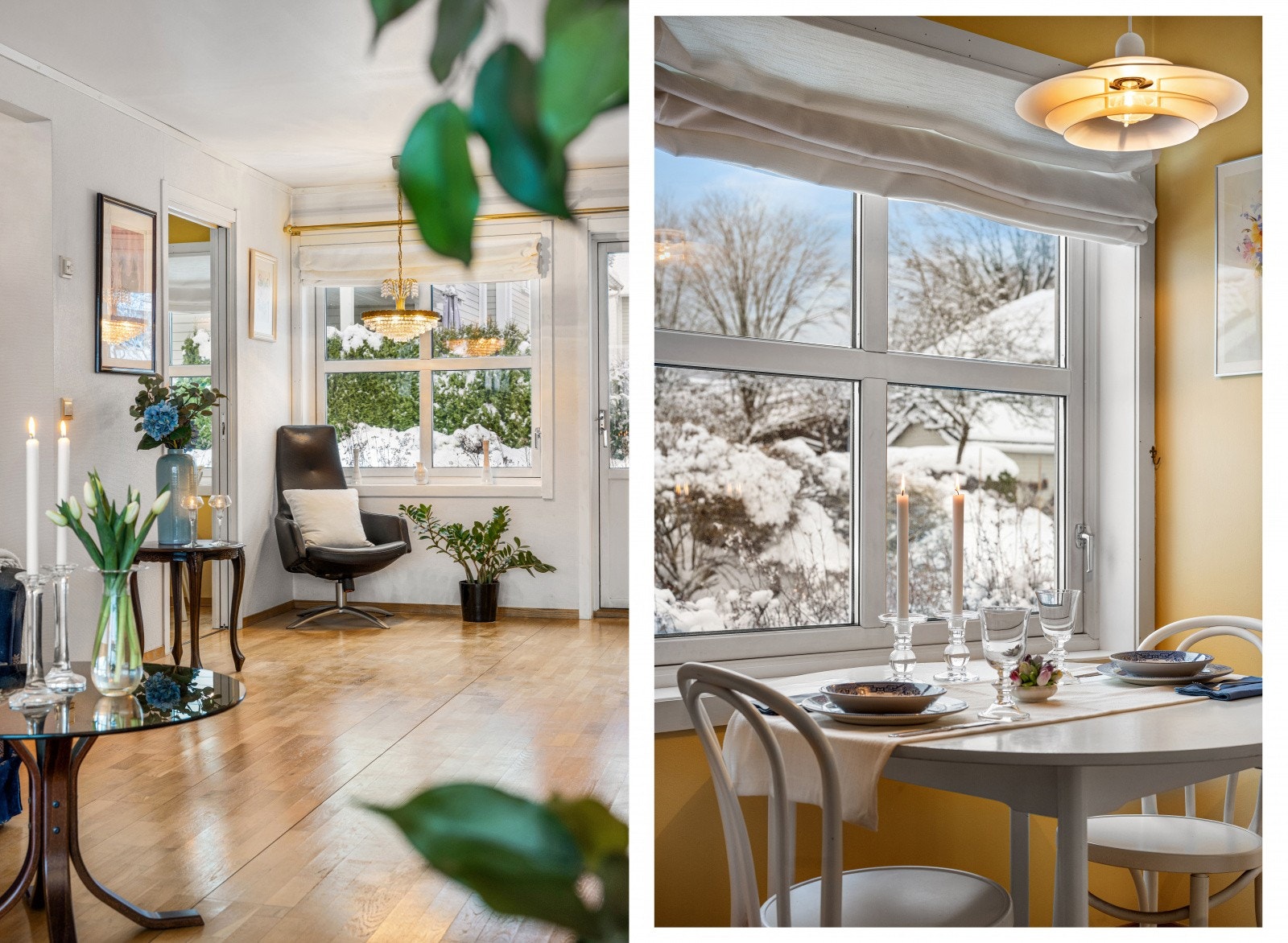 Leiligheten byr på en lys stue og et hyggelig kjøkken med spiseplass. Det er god plass i stuen til stor spiseseksjon. Galleribilde