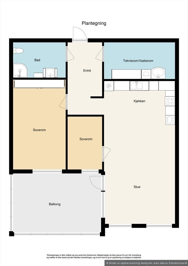 Plantegning Galleribilde