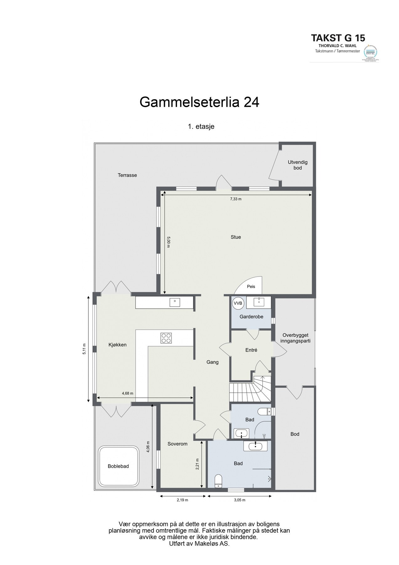 Plantegning 1. etasje. Galleribilde
