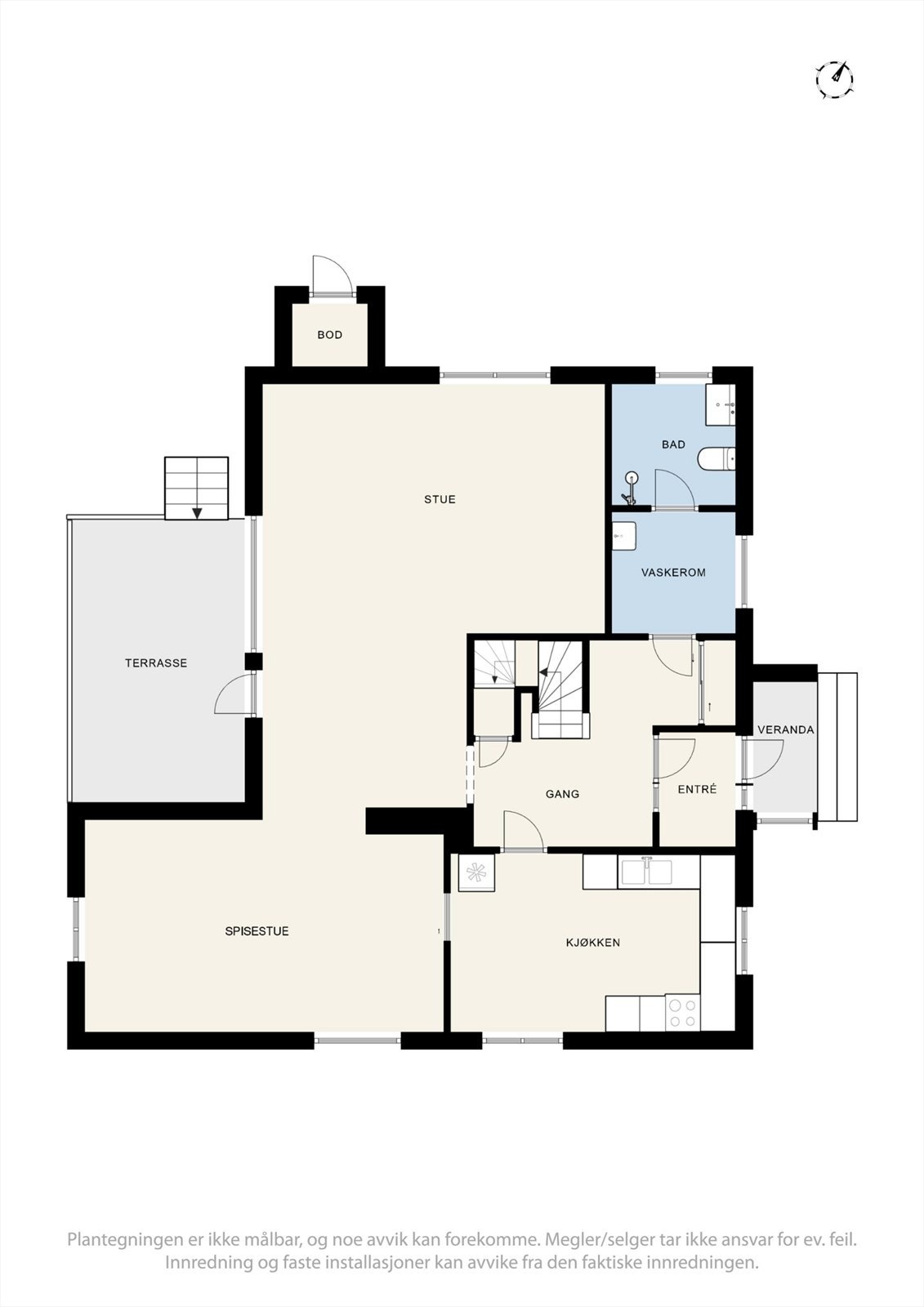 Plantegning 1.etg. Galleribilde